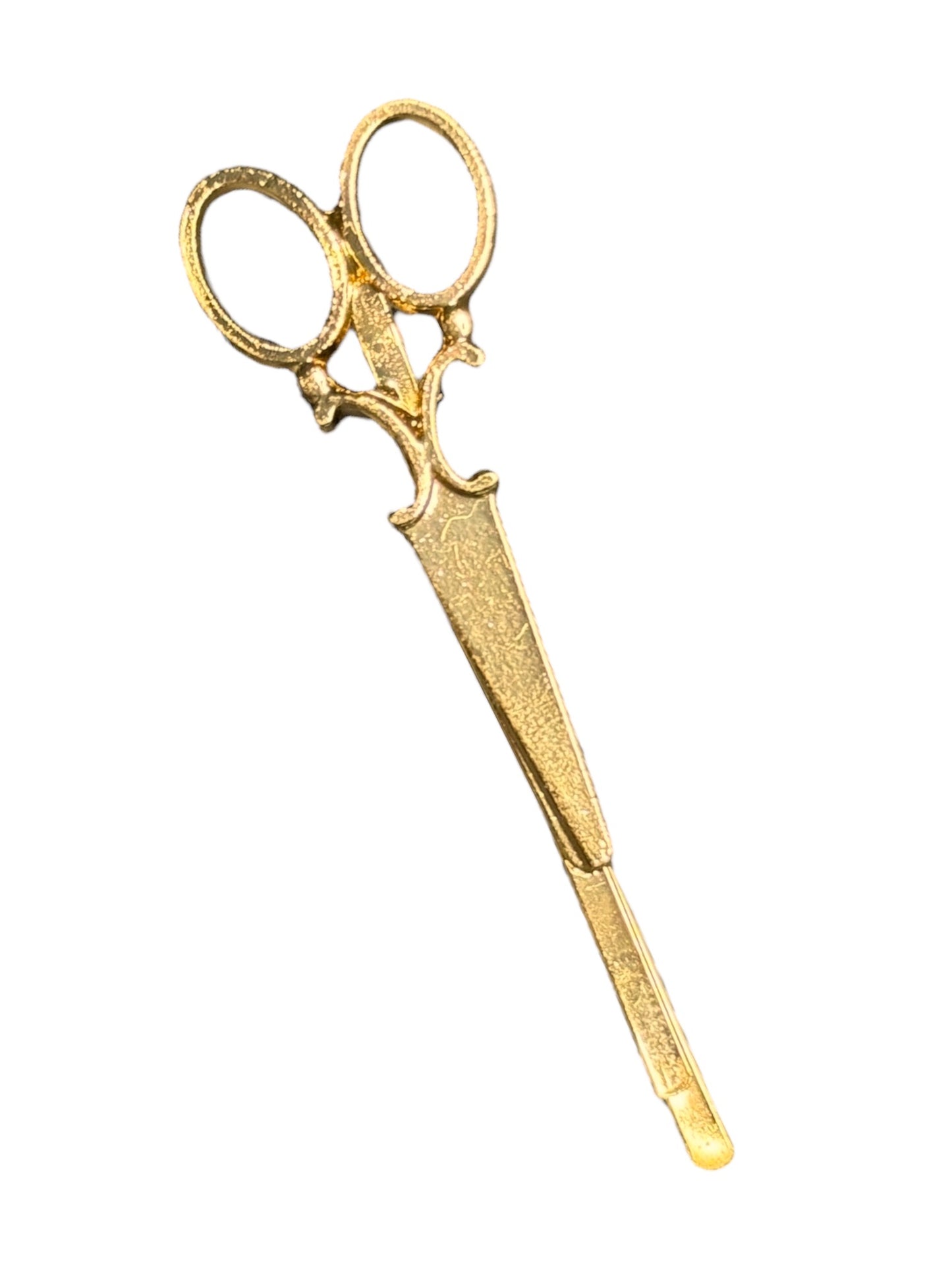 METAL SCISSOR HAIR BARRETTE