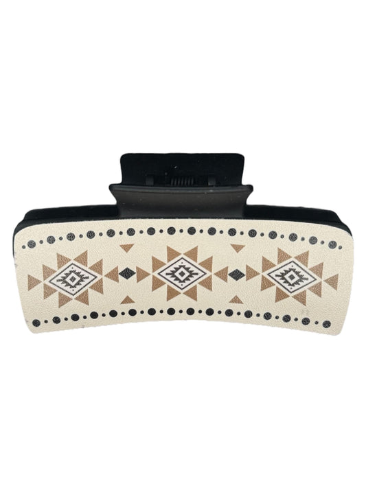 WESTERN LIGHT AZTEC PRINT CLAW CLIP