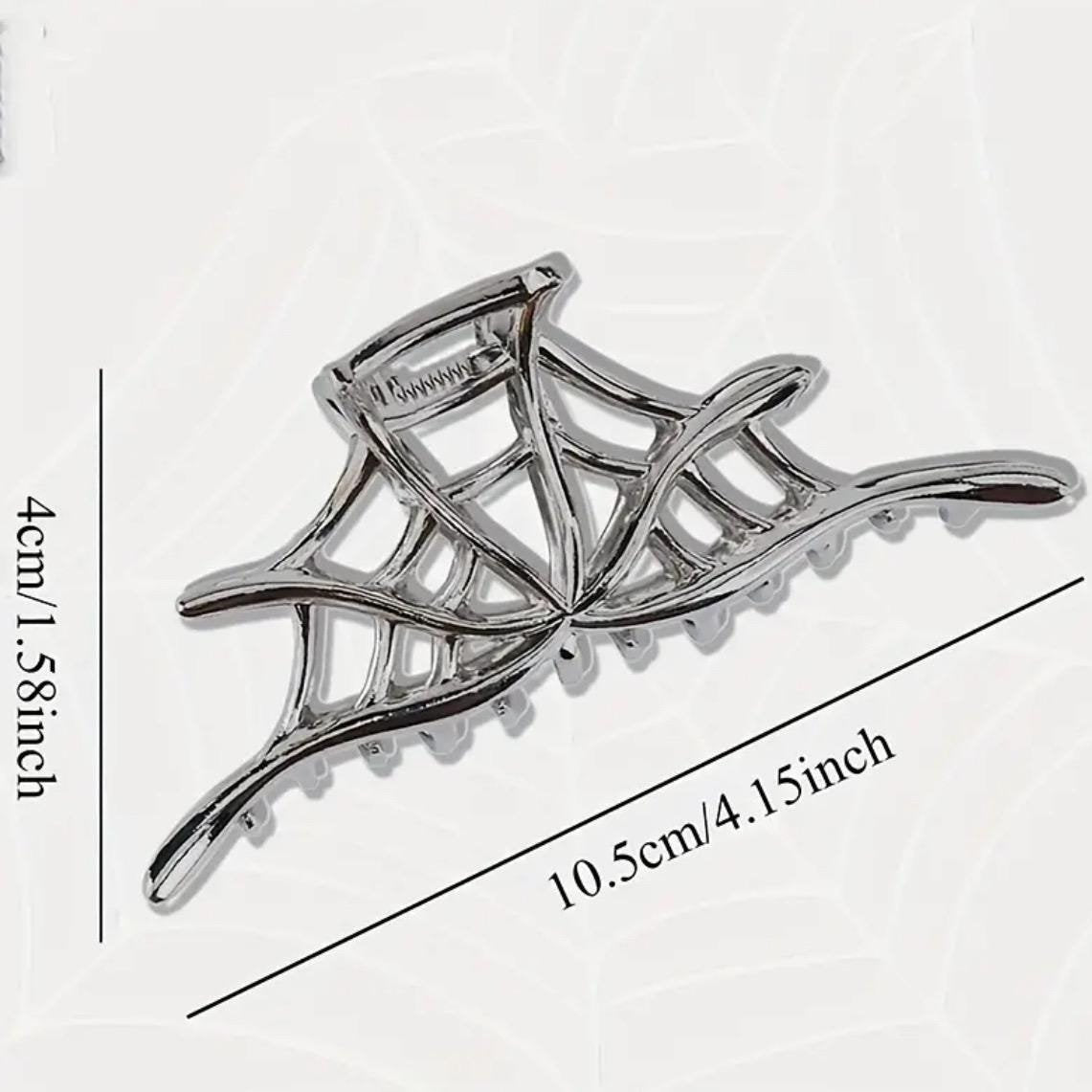 METAL SPIDERWEB CLAW CLIP