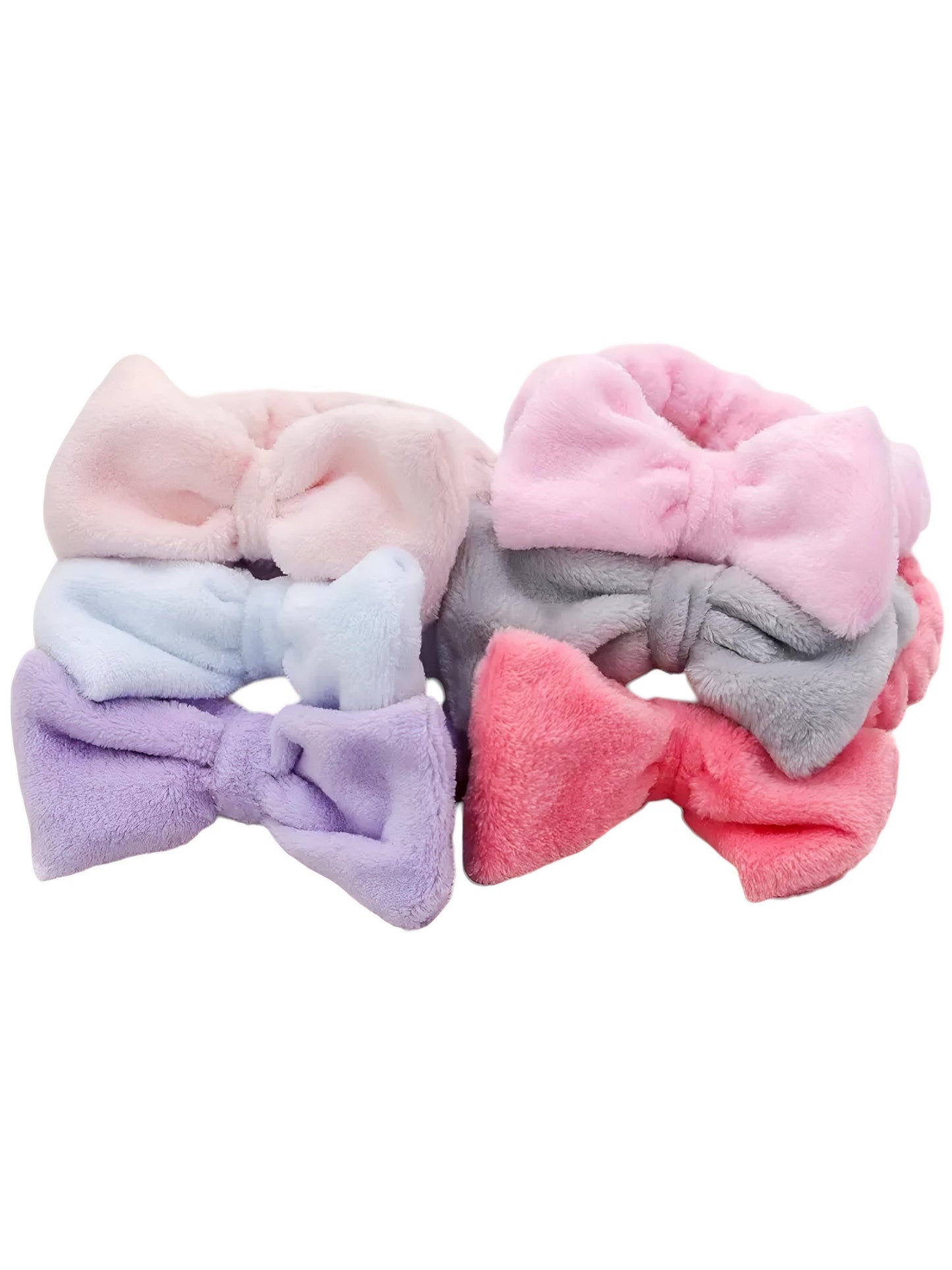 CANDY COLORED MAKEUP SPA BOW HEADBANDS