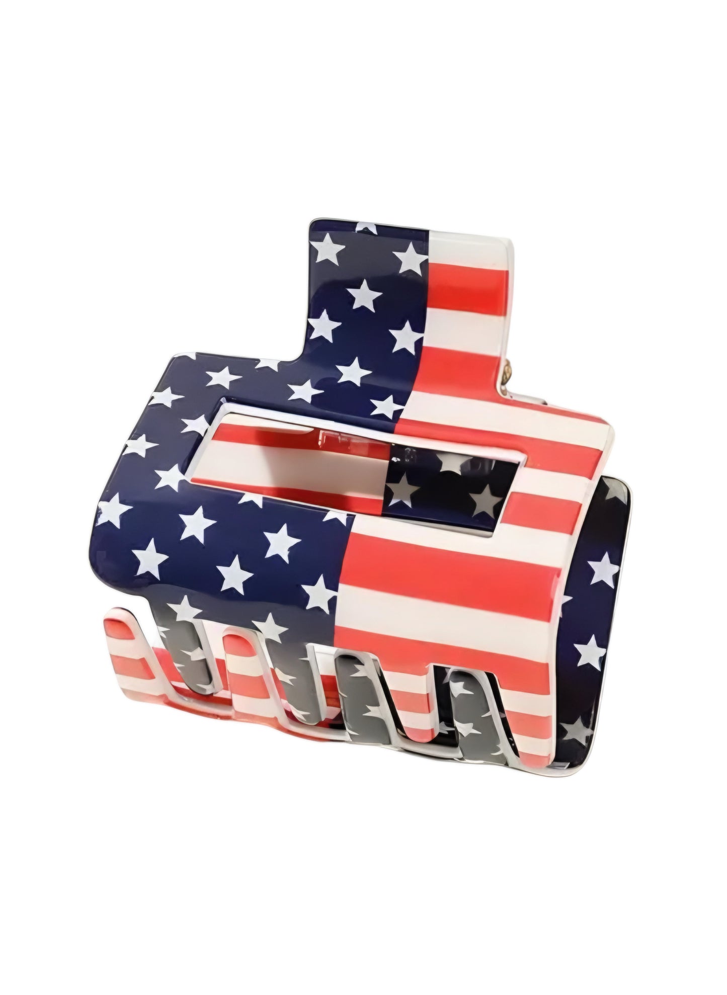 SMALL AMERICAN FLAG CLAW CLIPS