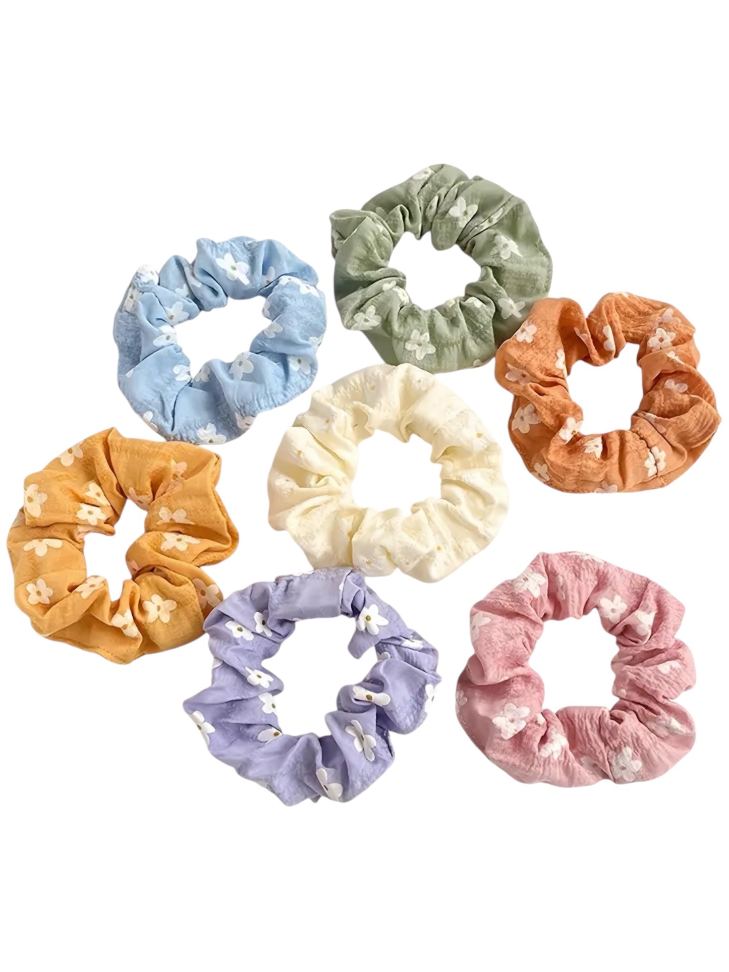 DAISY PRINT SCRUNCHIES