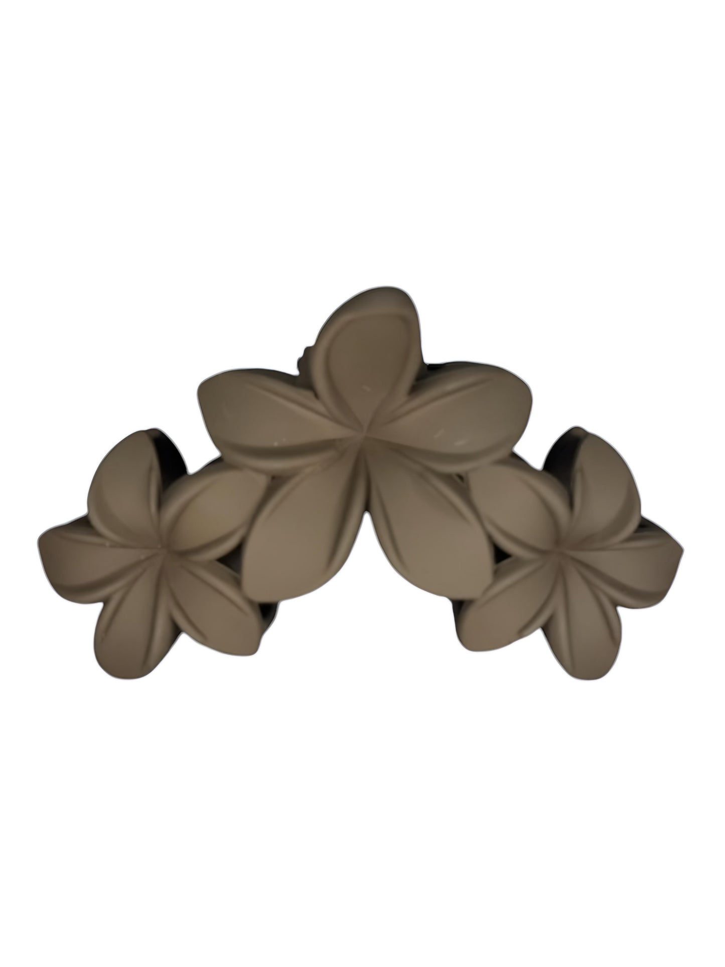 NEUTRAL FLOWER CLAW CLIPS