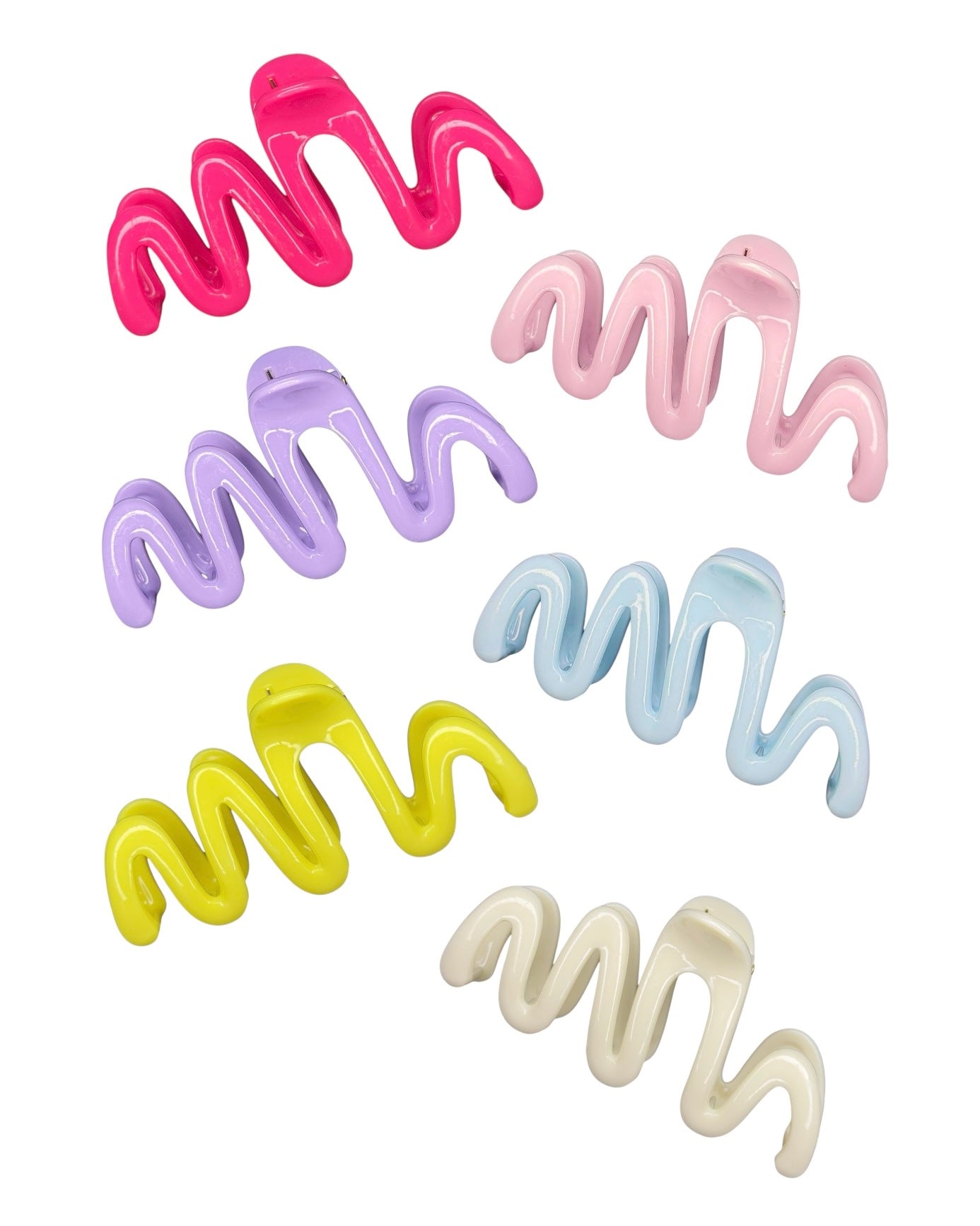 CANDY GLOSS SQUIGGLE CLAW CLIP