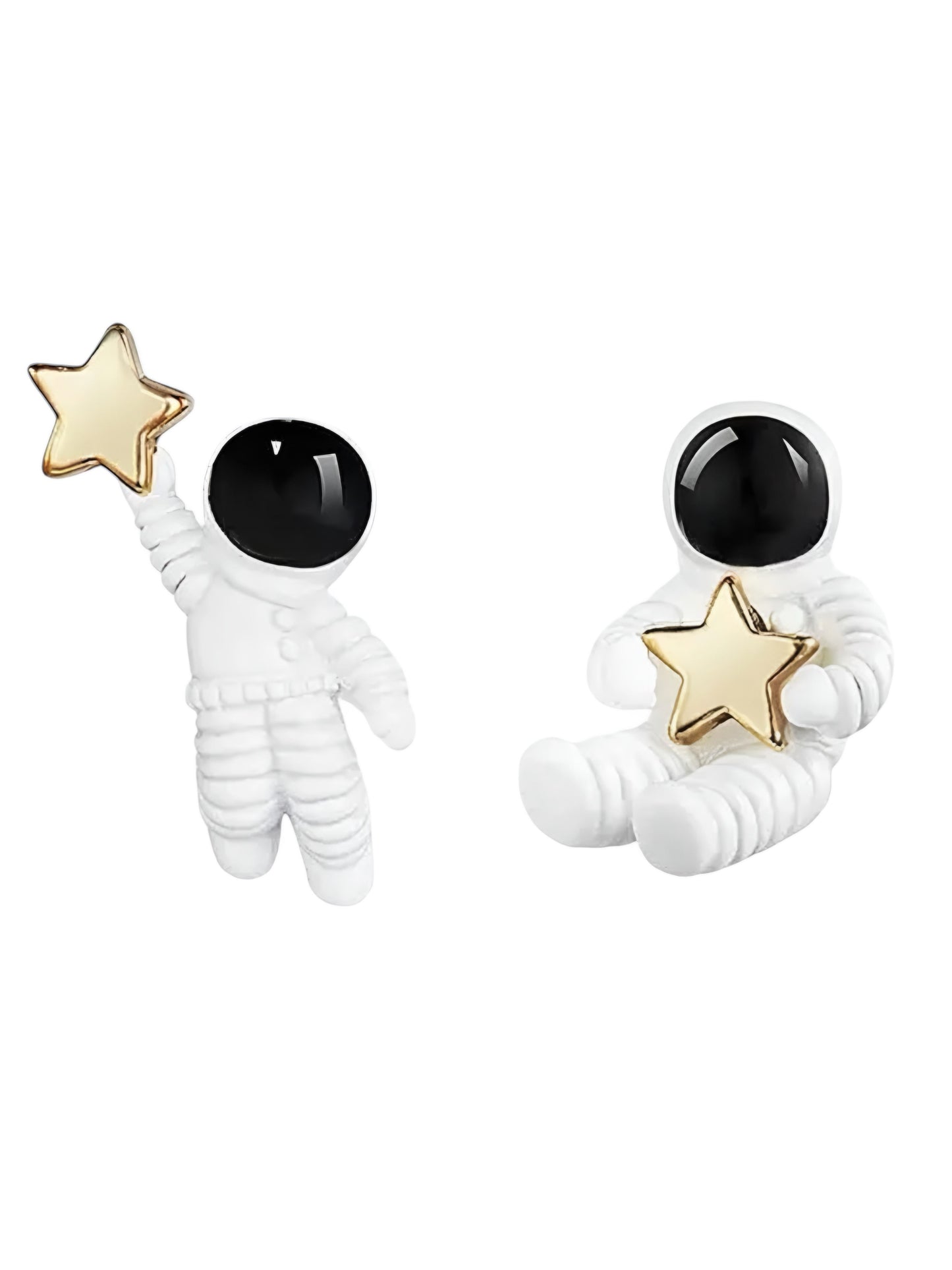 CELESTIAL ASTRONAUT STUD EARRINGS