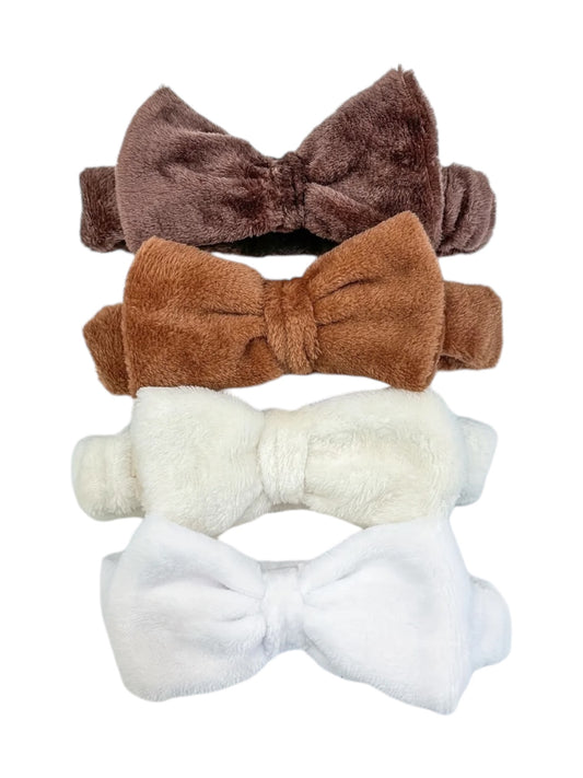 NEUTRAL MAKEUP SPA BOW HEADBANDS