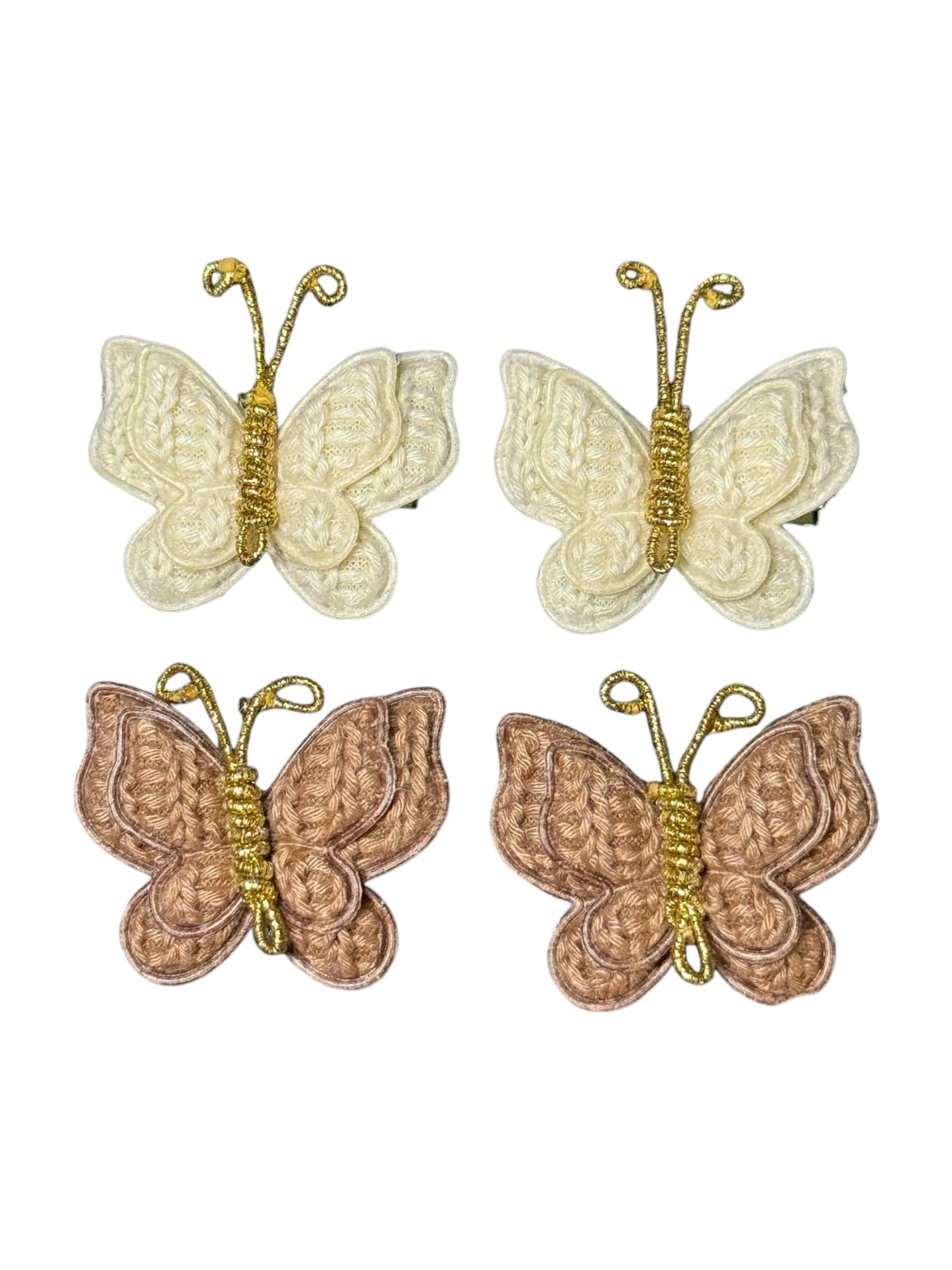 COZY BUTTERFLY HAIR BARRETTES