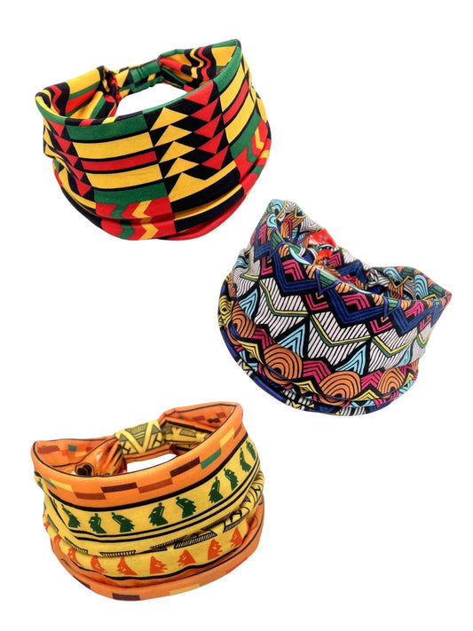 AFRICAN HERITAGE FABRIC HEADBANDS