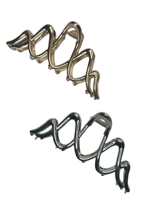 METAL SQUIGGLE CLAW CLIP