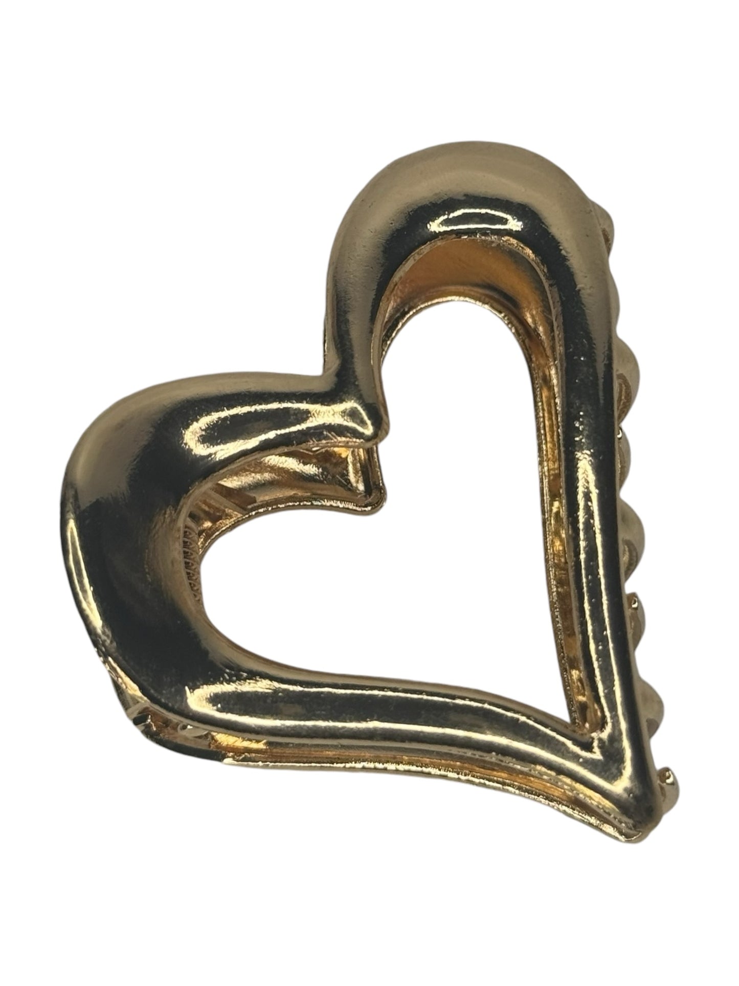 SINGLE METAL HEART CLAW CLIP