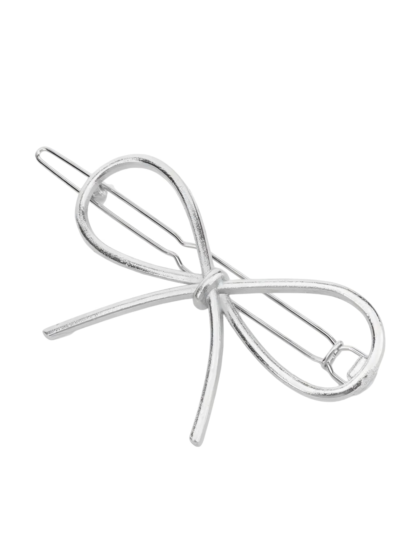 METAL BOW HAIR BARRETTE