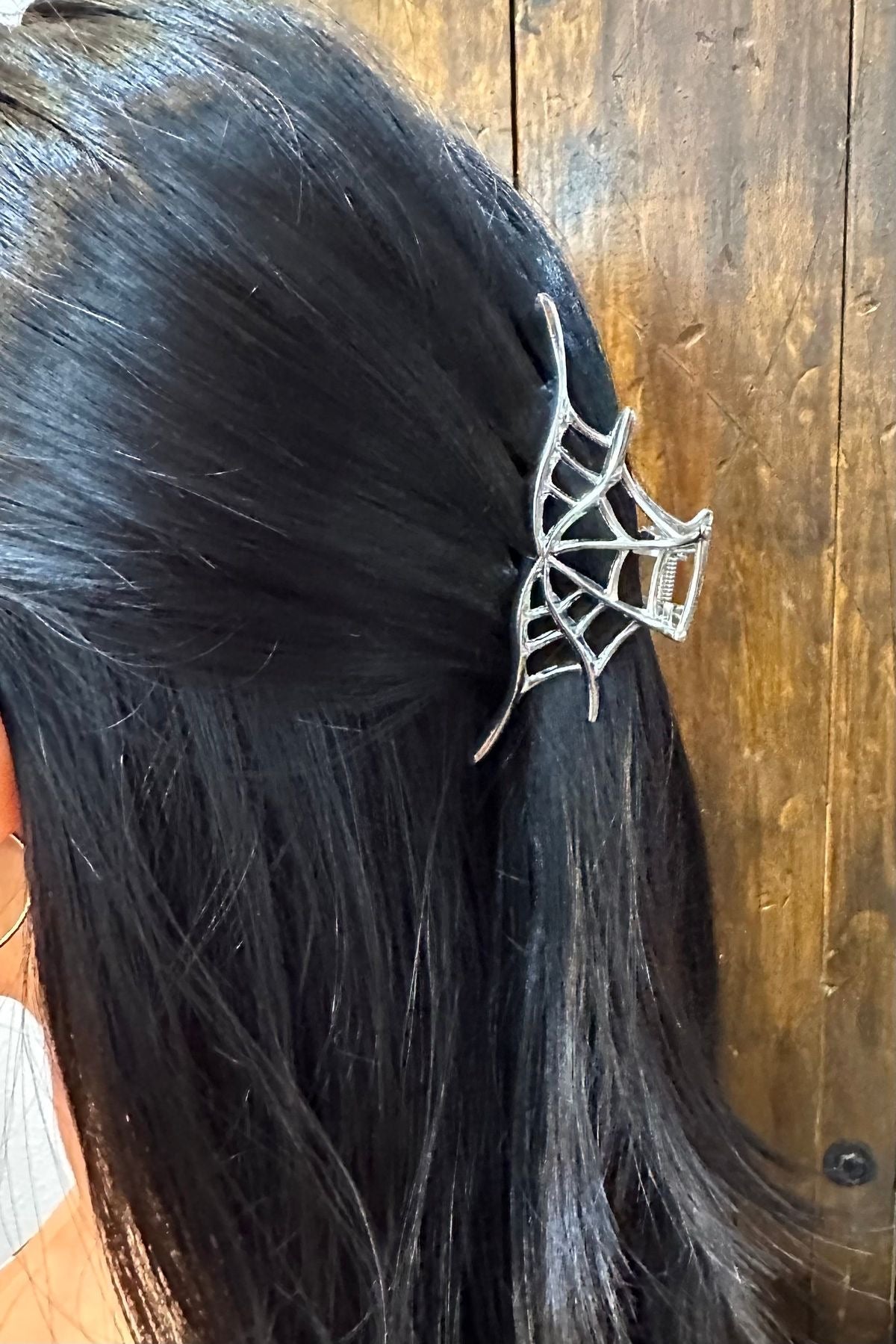 METAL SPIDERWEB CLAW CLIP