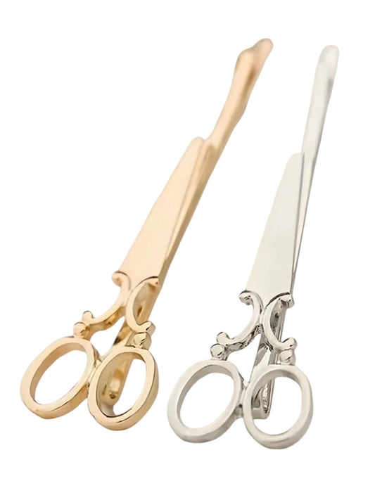 METAL SCISSOR HAIR BARRETTE