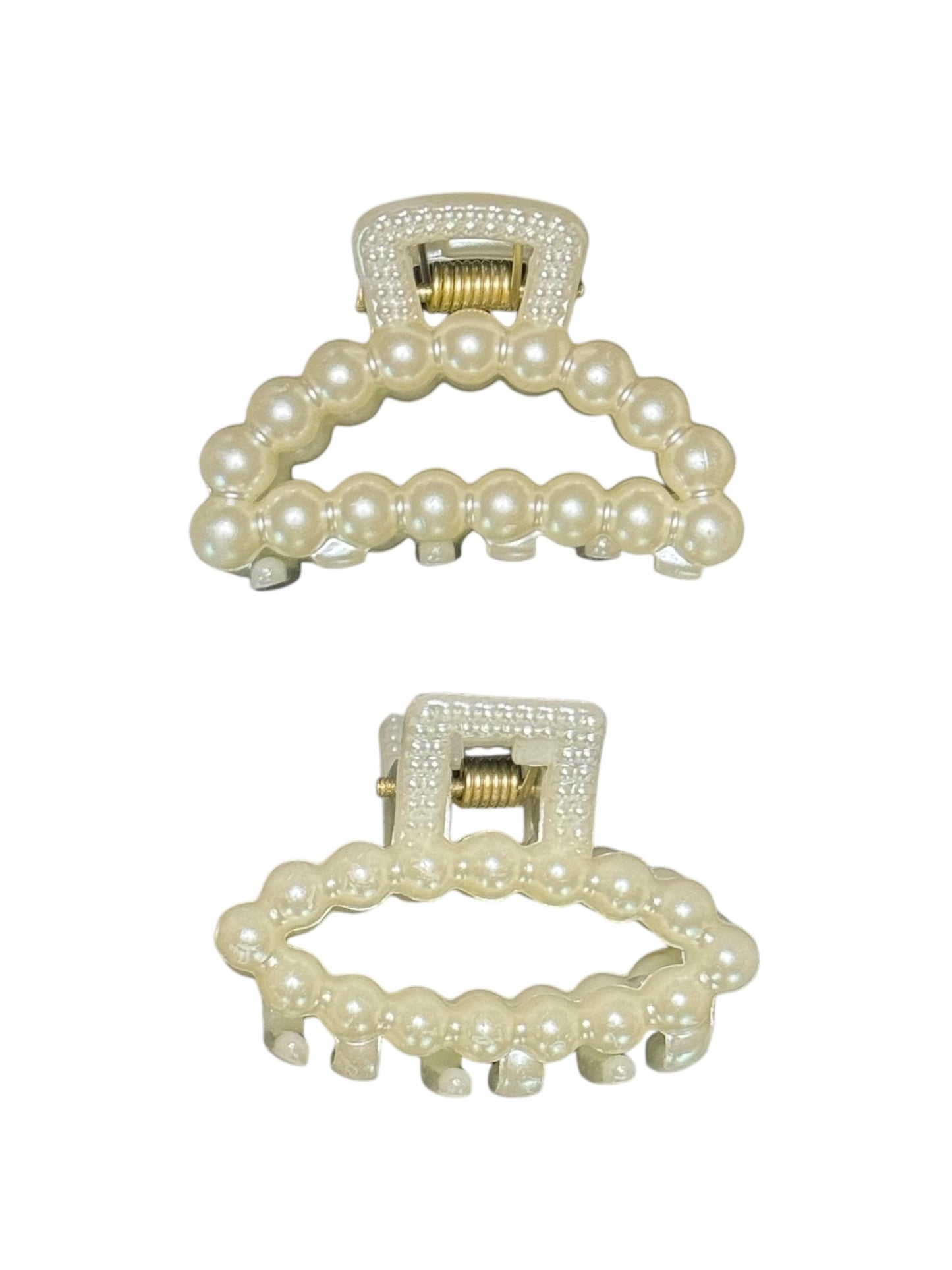 MINI FAUX PEARL CLAW CLIP DUOS