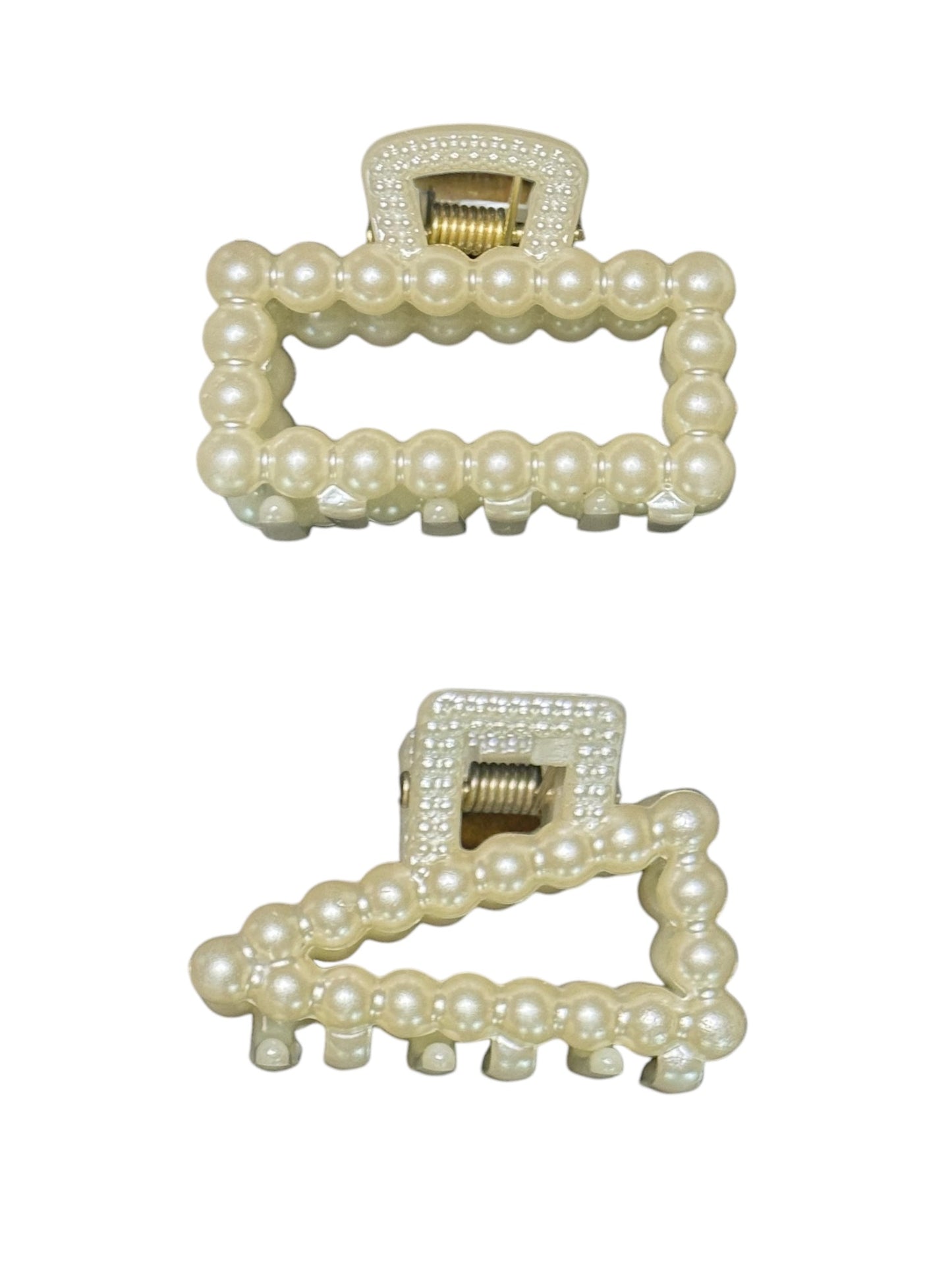 MINI FAUX PEARL CLAW CLIP DUOS