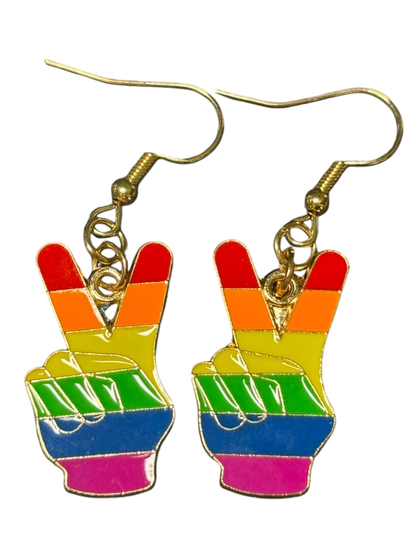 PRIDE RAINBOW DANGLE EARRINGS