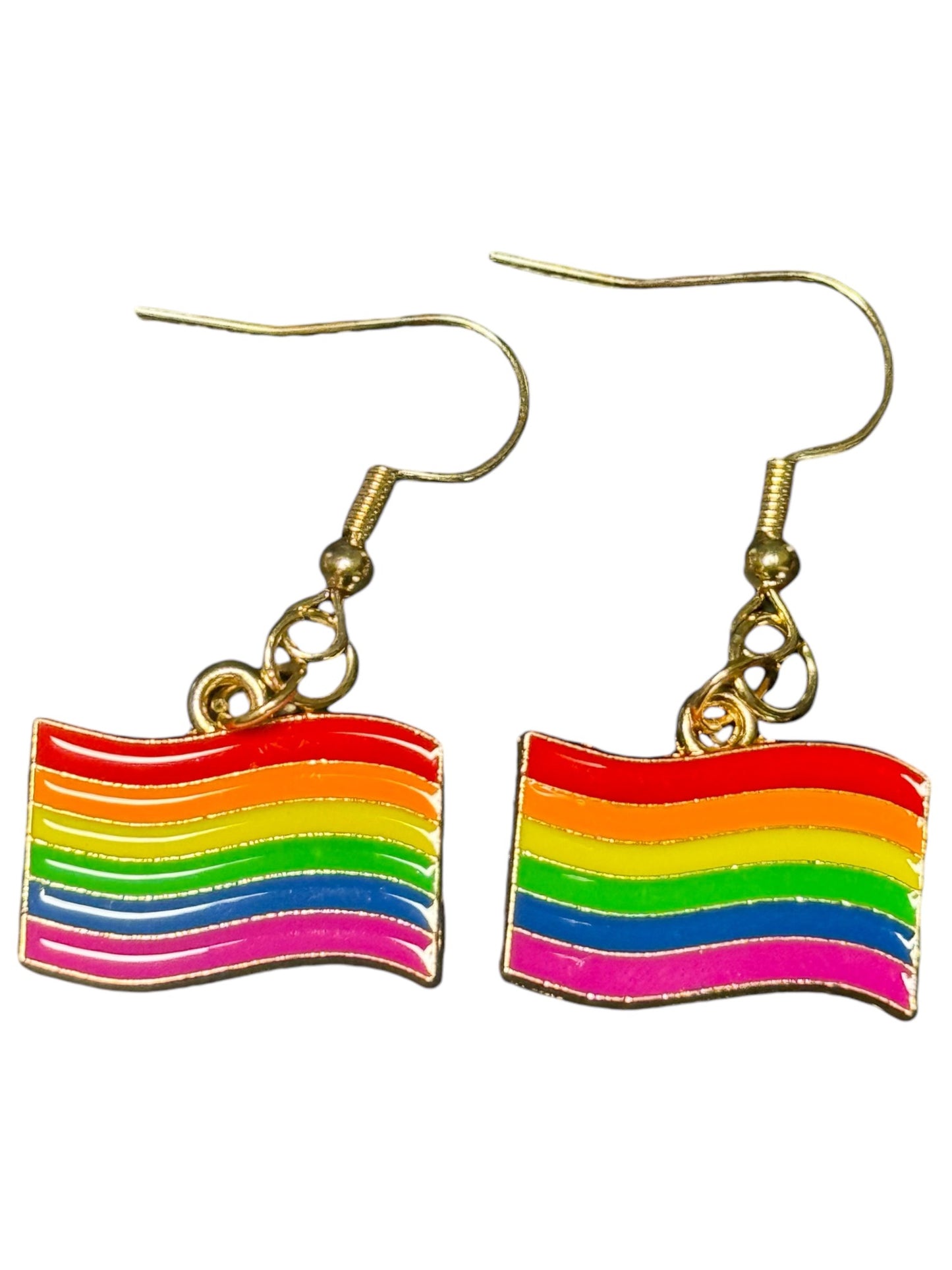 PRIDE RAINBOW DANGLE EARRINGS