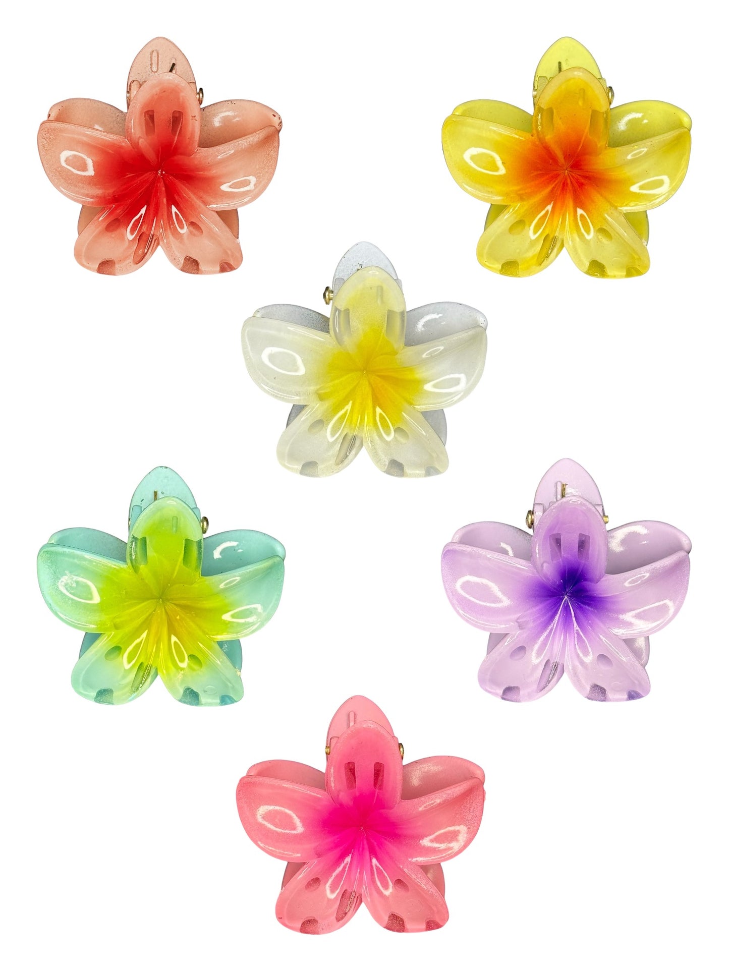 MINI SUMMER FLOWER CLAW CLIPS