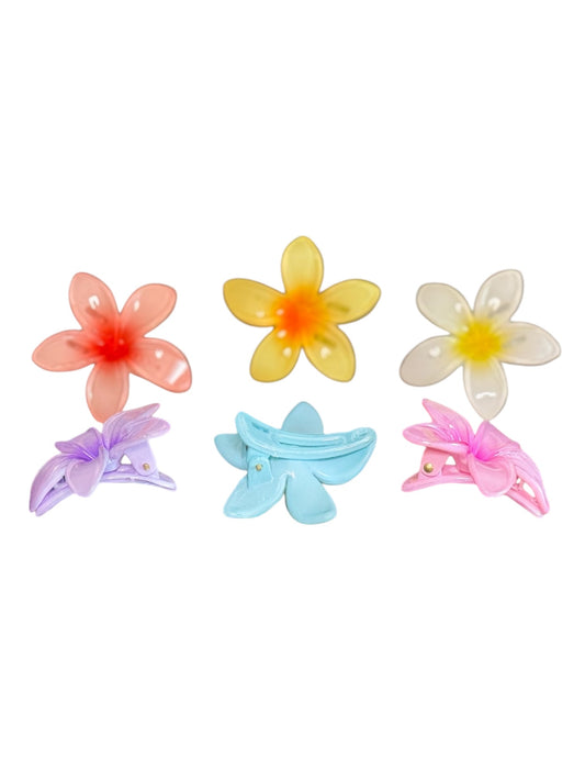 MINI SUMMER FLOWER HAIR BARRETTES