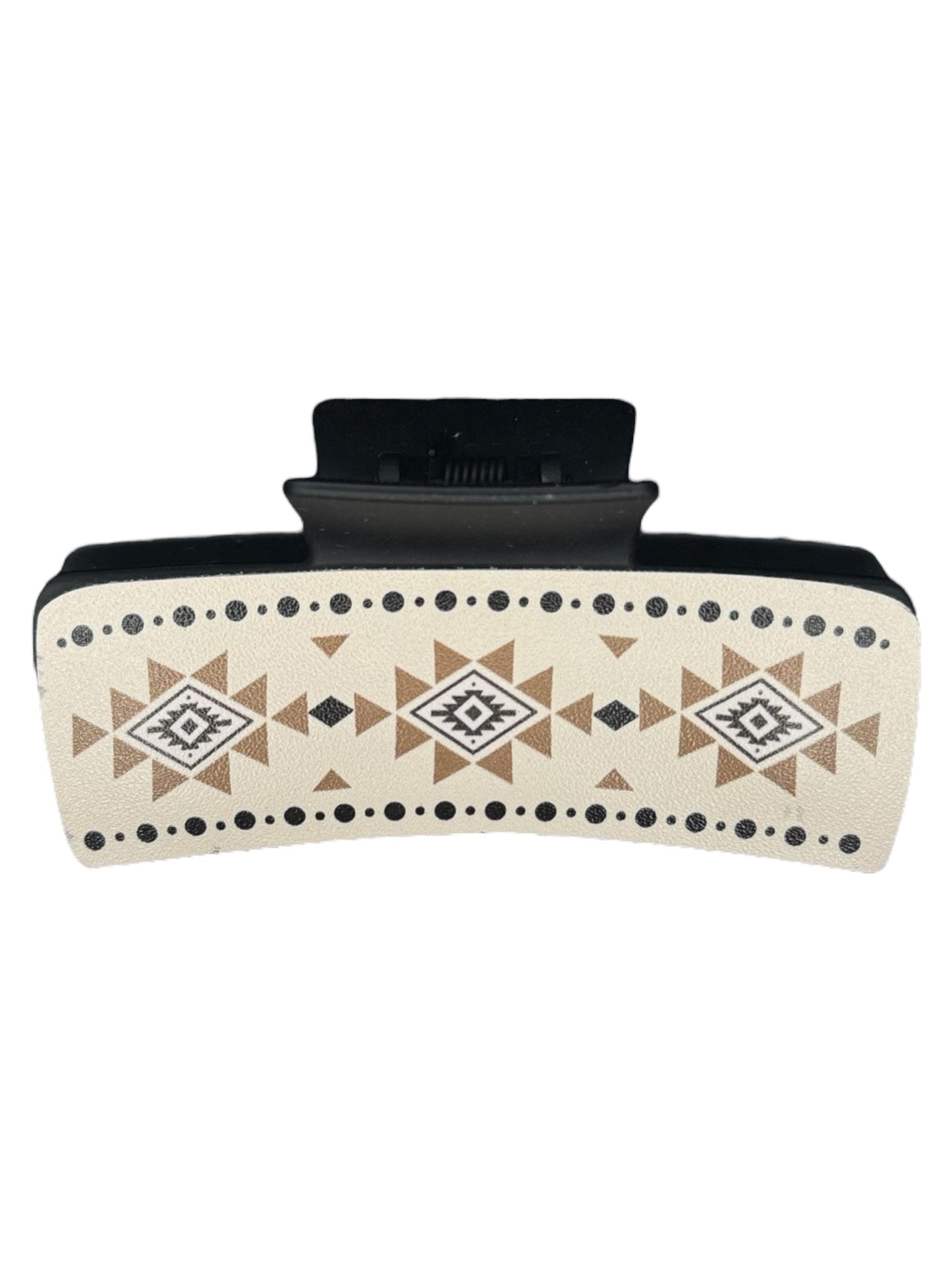 WESTERN LIGHT AZTEC PRINT CLAW CLIP