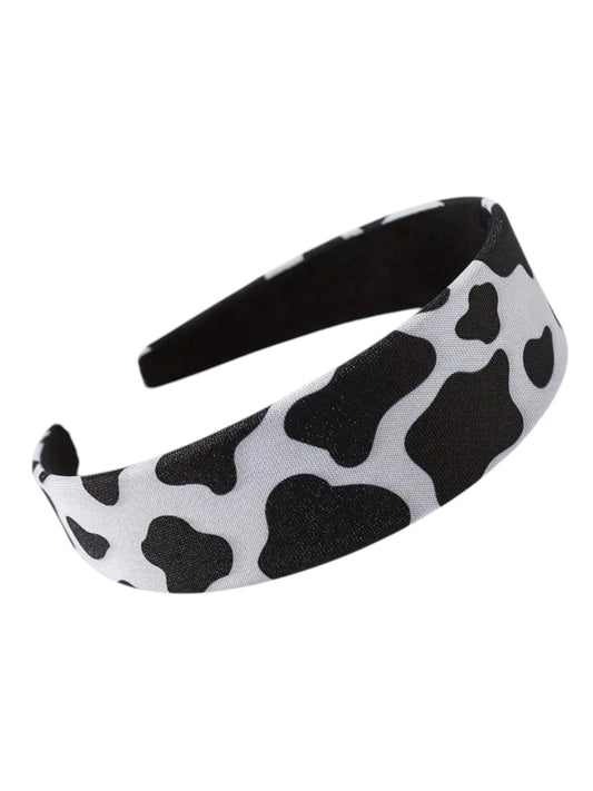 COW PRINT THICK HEADBAND