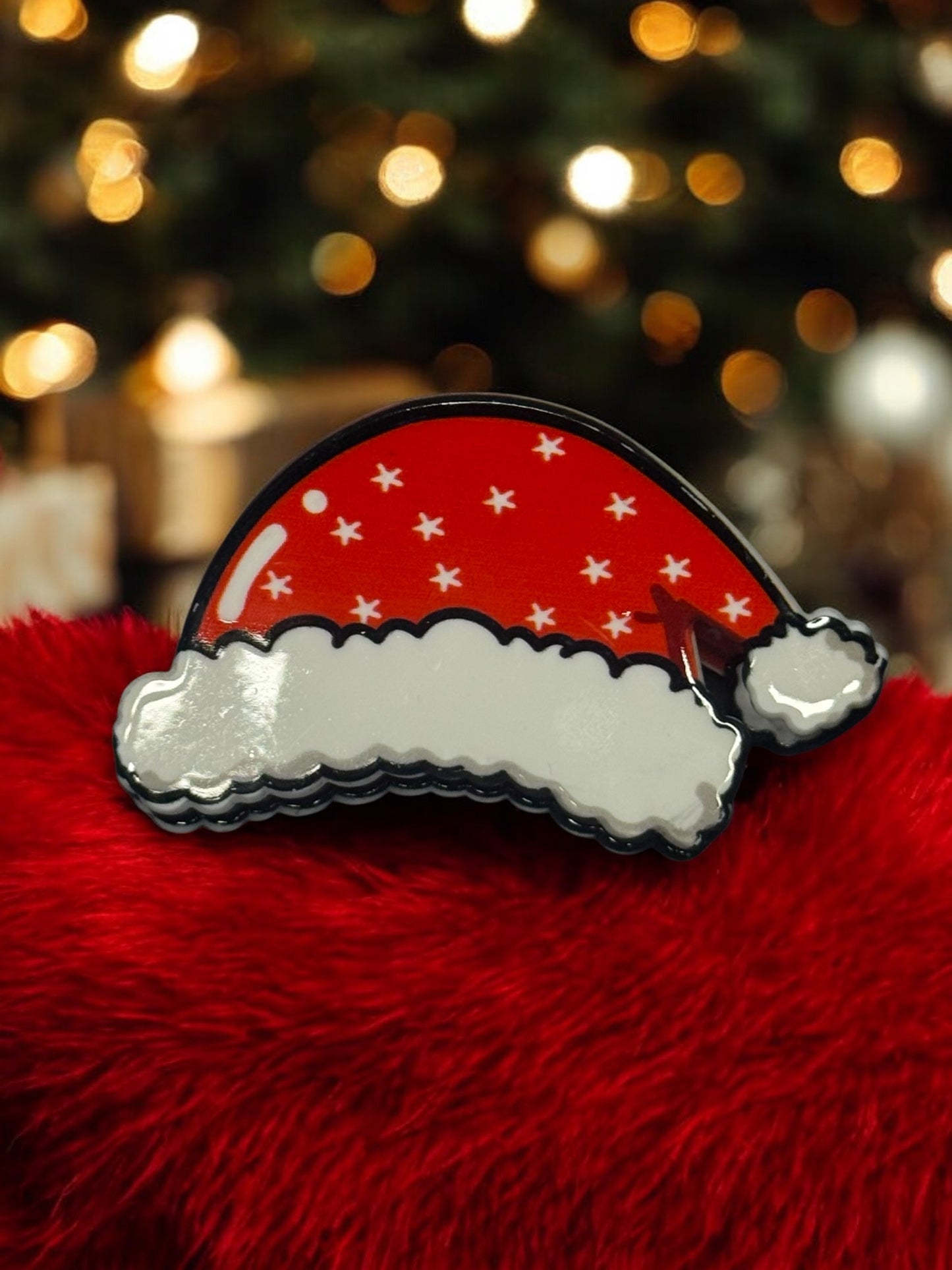 CARTOON SANTA HAT CLAW CLIP