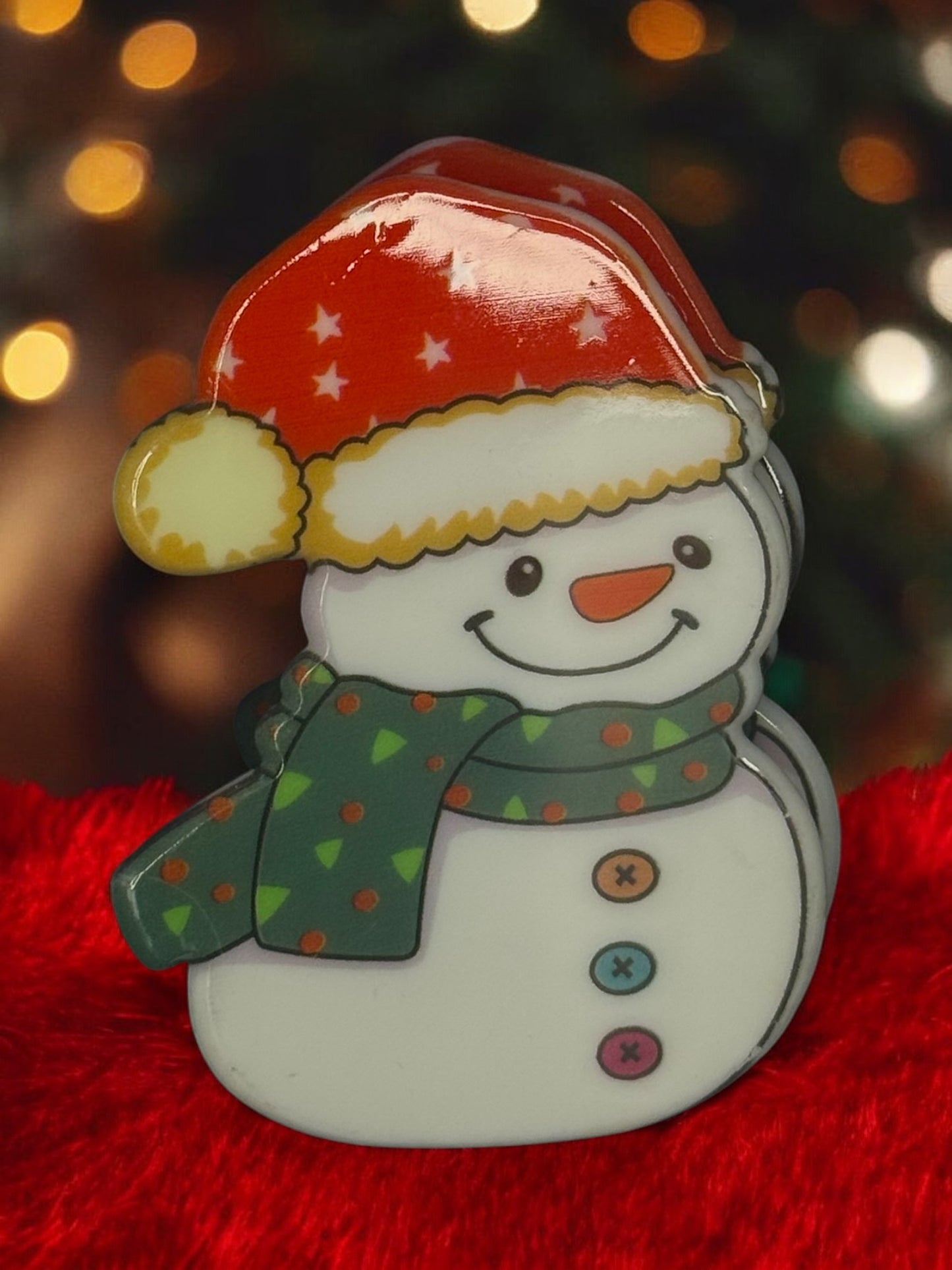 CARTOON SNOWMAN CLAW CLIP