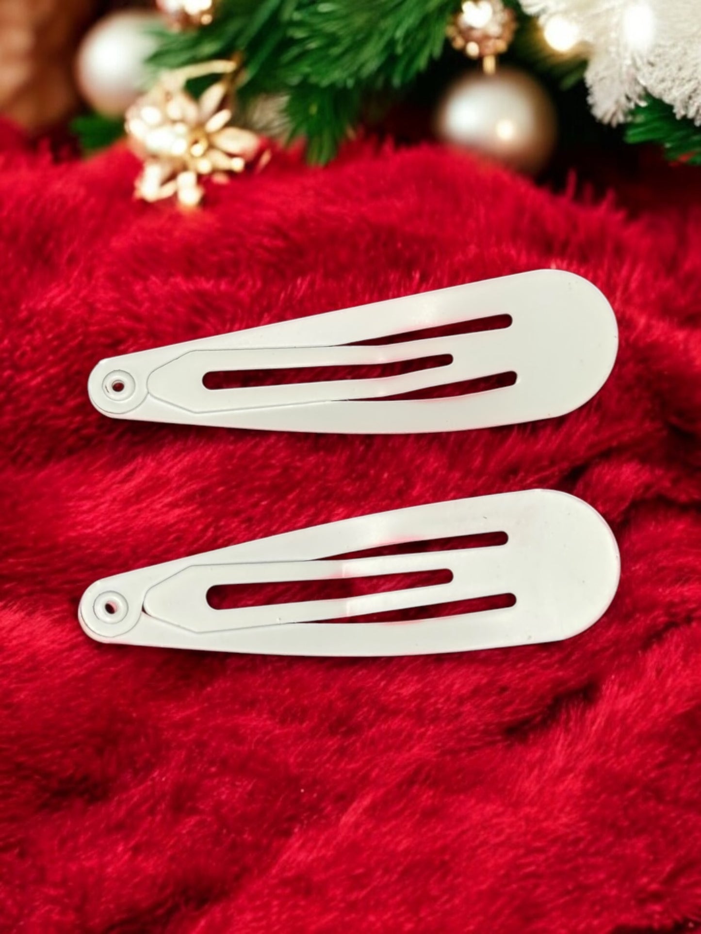 CHRISTMAS HAIR BARRETTES 4-PACK