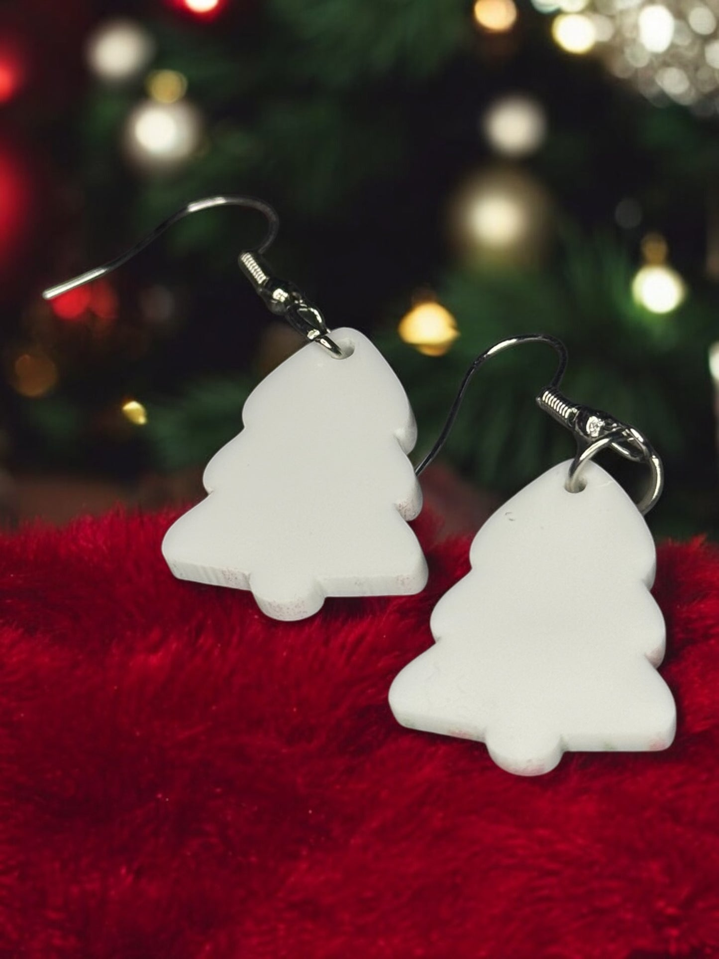 CHRISTMAS TREE CAKE DANGLE EARRINGS