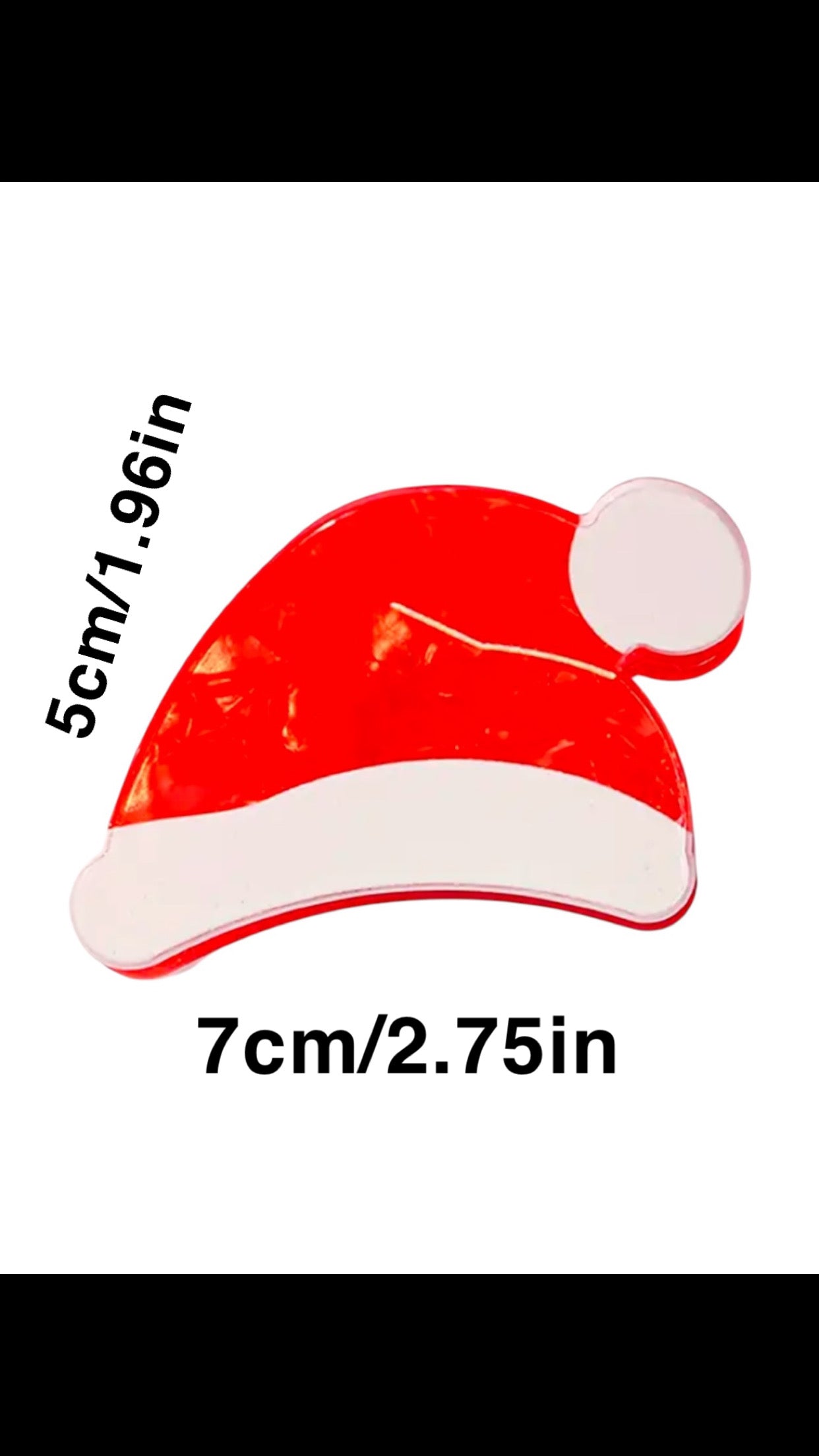 SANTA HAT CLAW CLIP