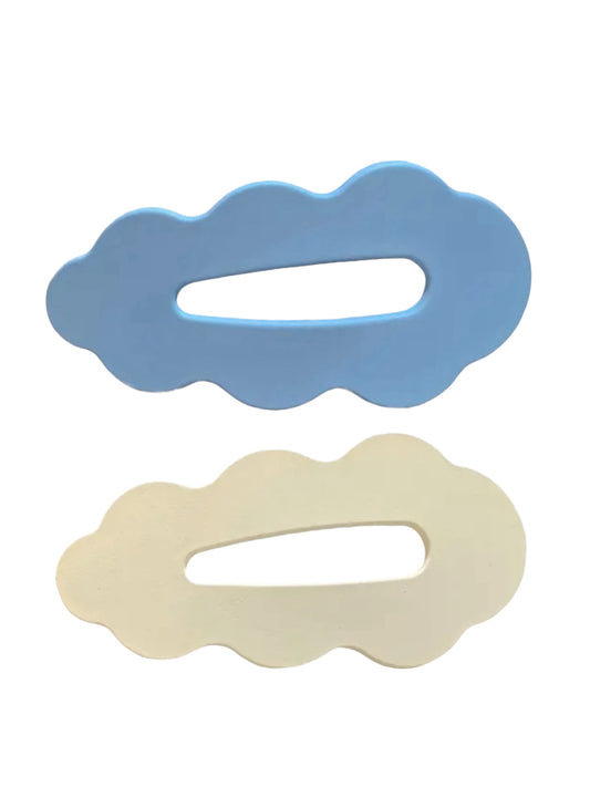 CLOUD SHAPED HAIR BARRETTES