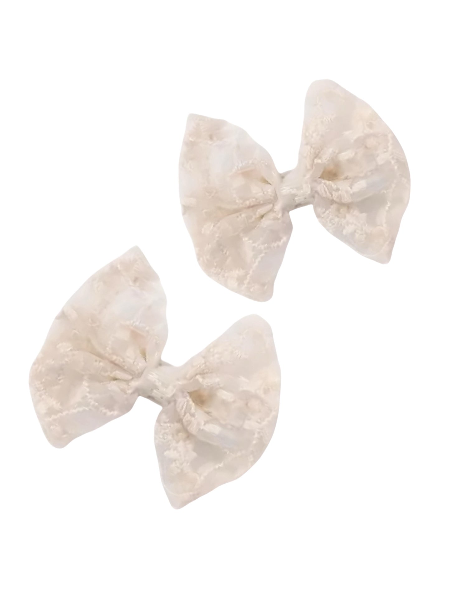 SPRING FABRIC HAIR BOWS