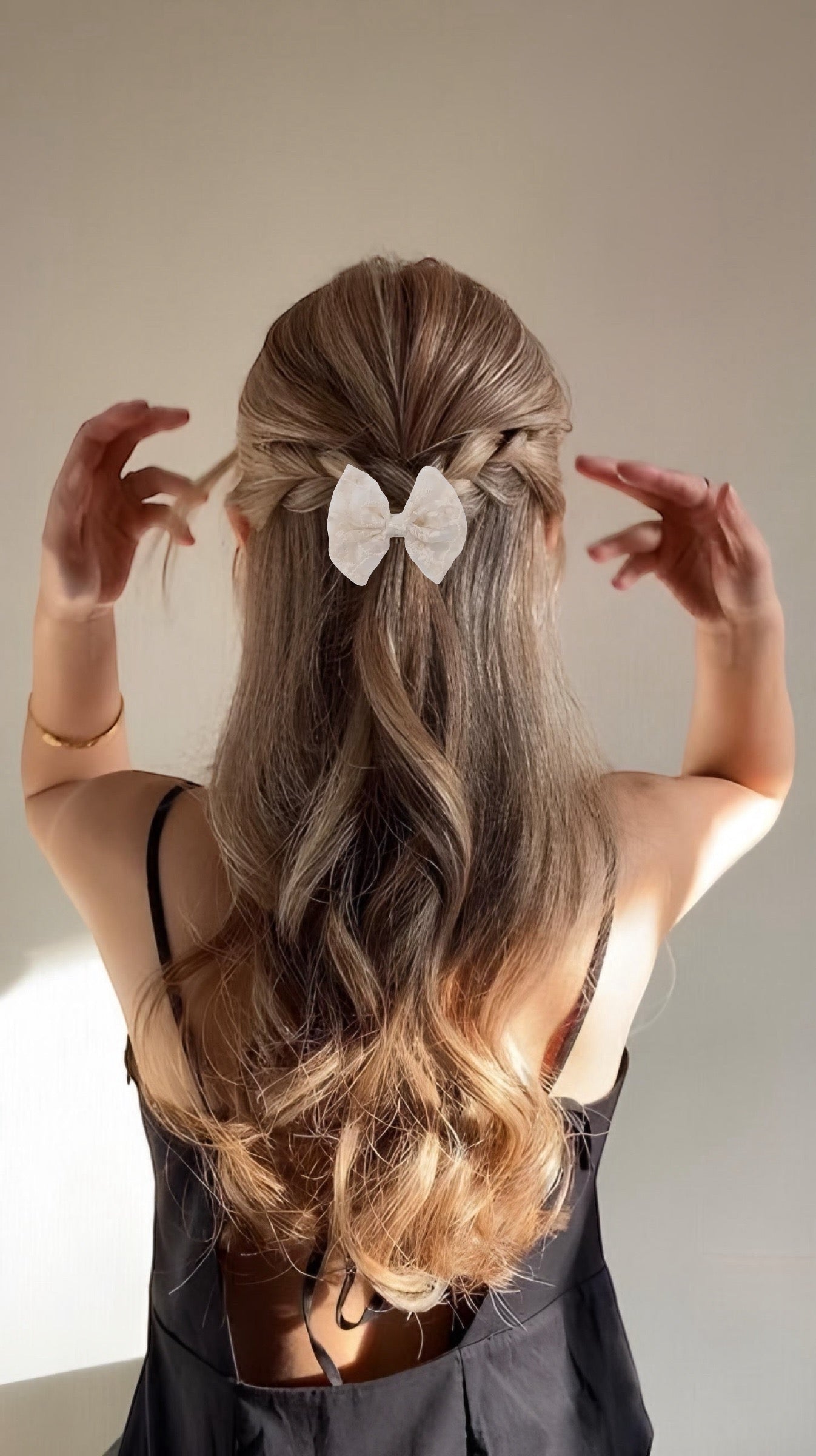 SPRING FABRIC HAIR BOWS