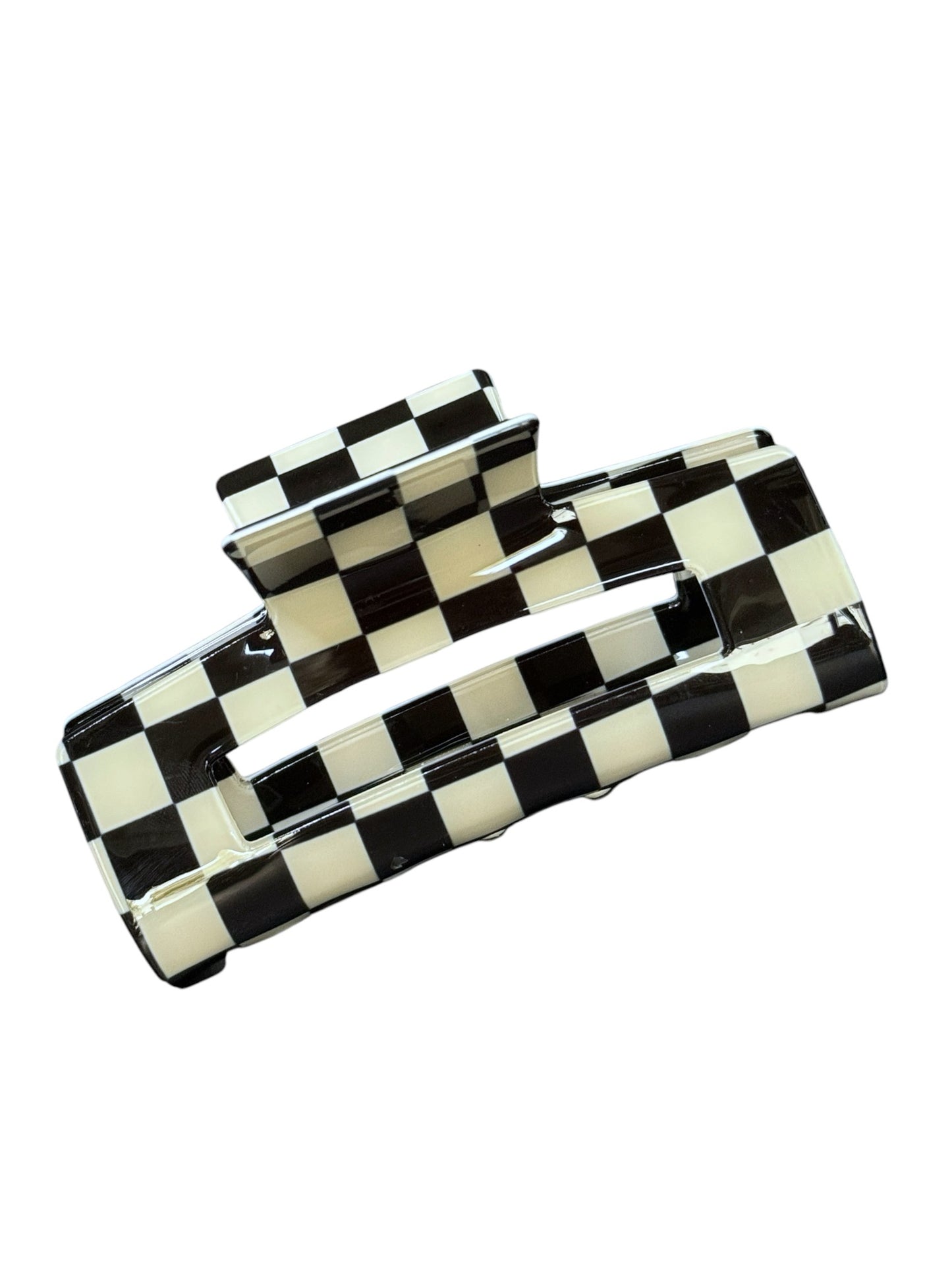 CHECKERBOARD LARGE CLAW CLIP