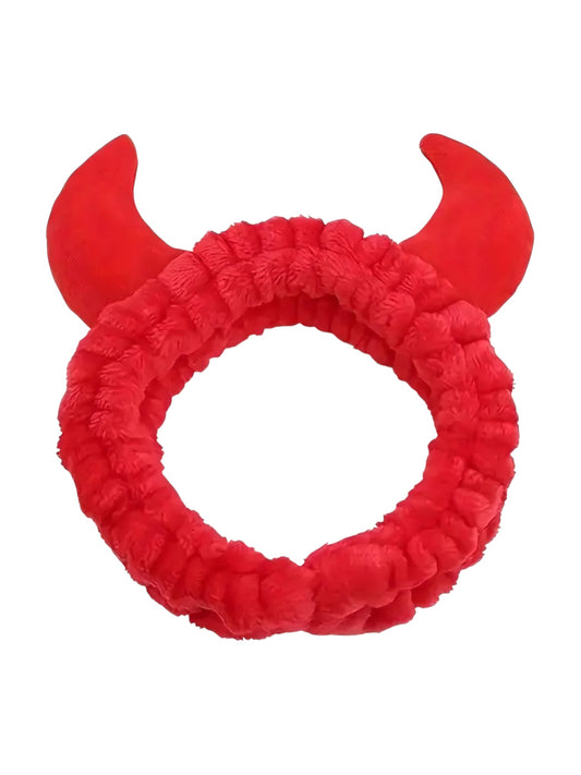 HALLOWEEN DEVIL MAKEUP SPA HEADBAND