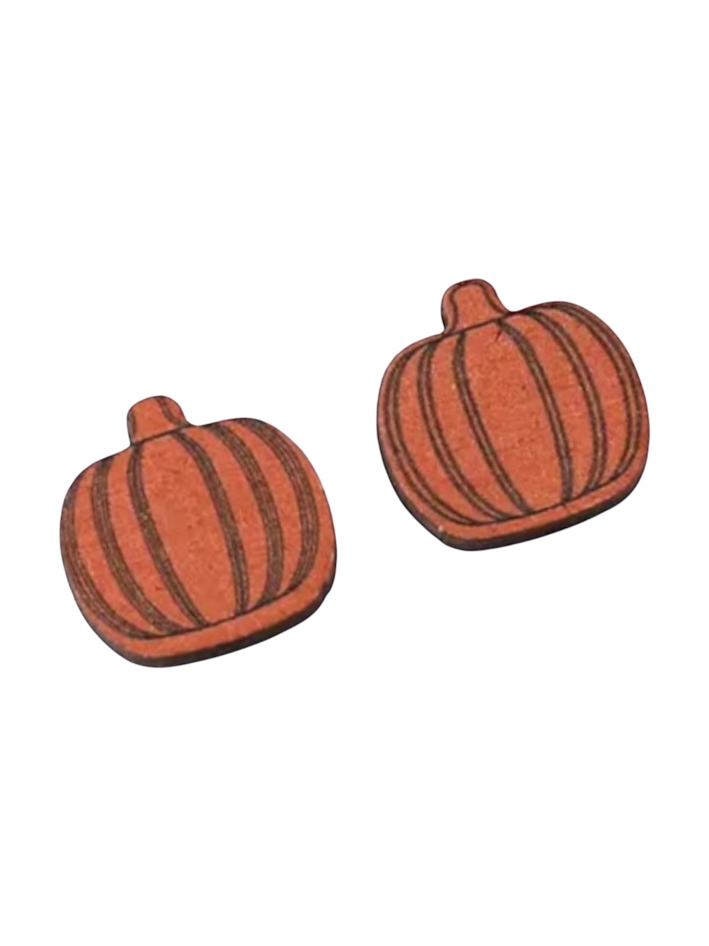 HALLOWEEN WOODEN SPOOKY STUD EARRINGS