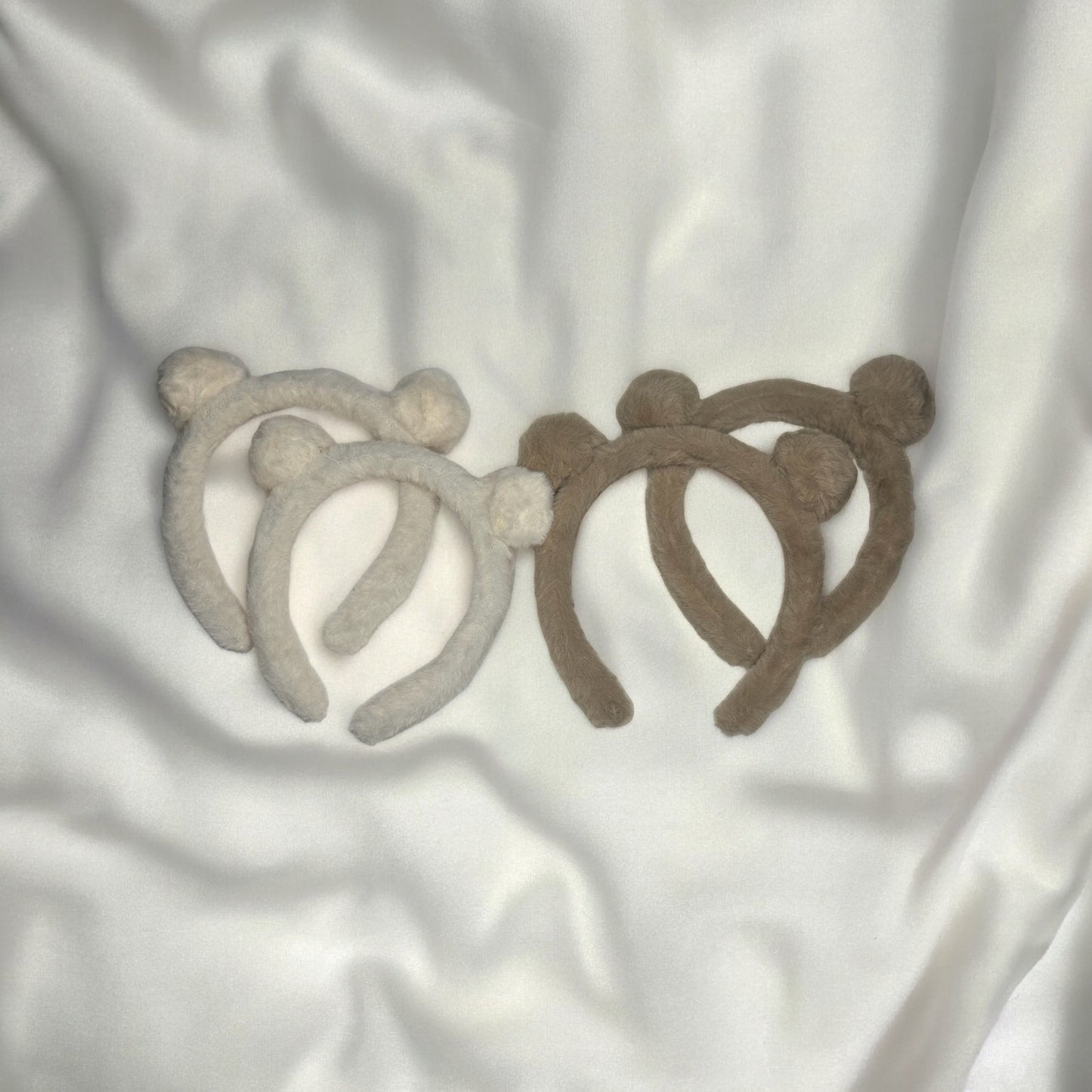 FUZZY TEDDY BEAR HEADBANDS