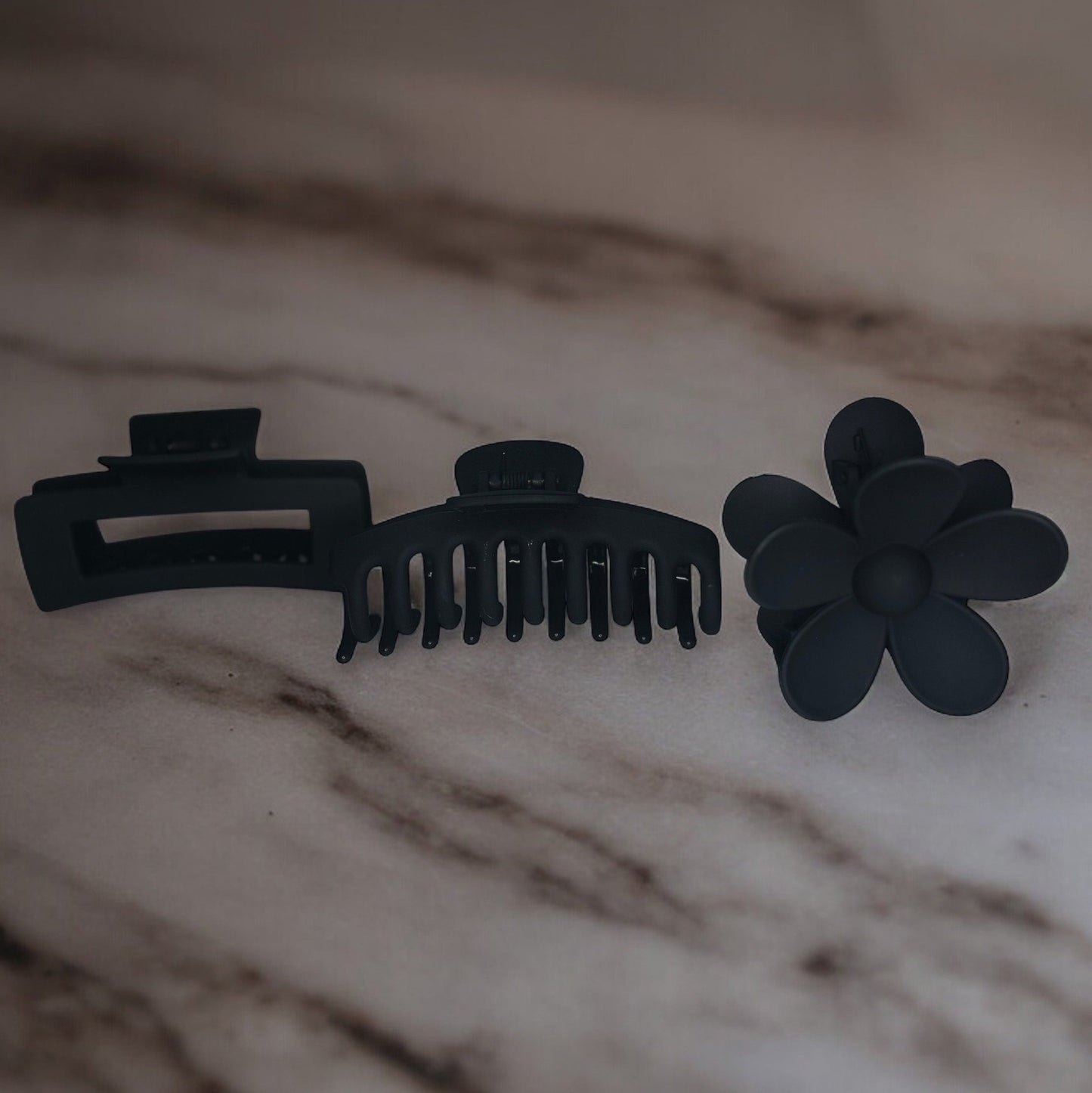 FLOWER CLAW CLIP TRIOS