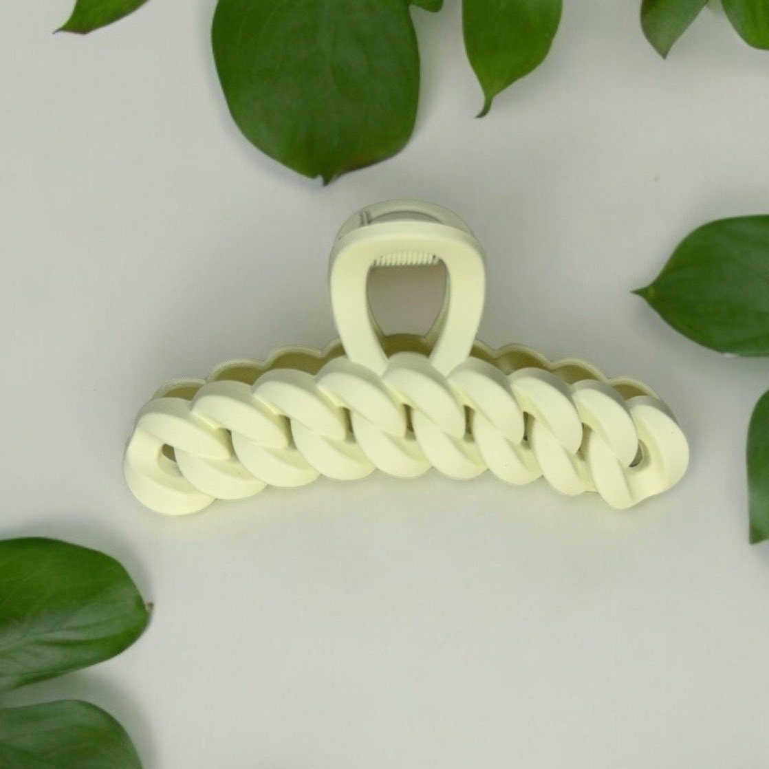 NEUTRAL BRAIDED CLAW CLIPS