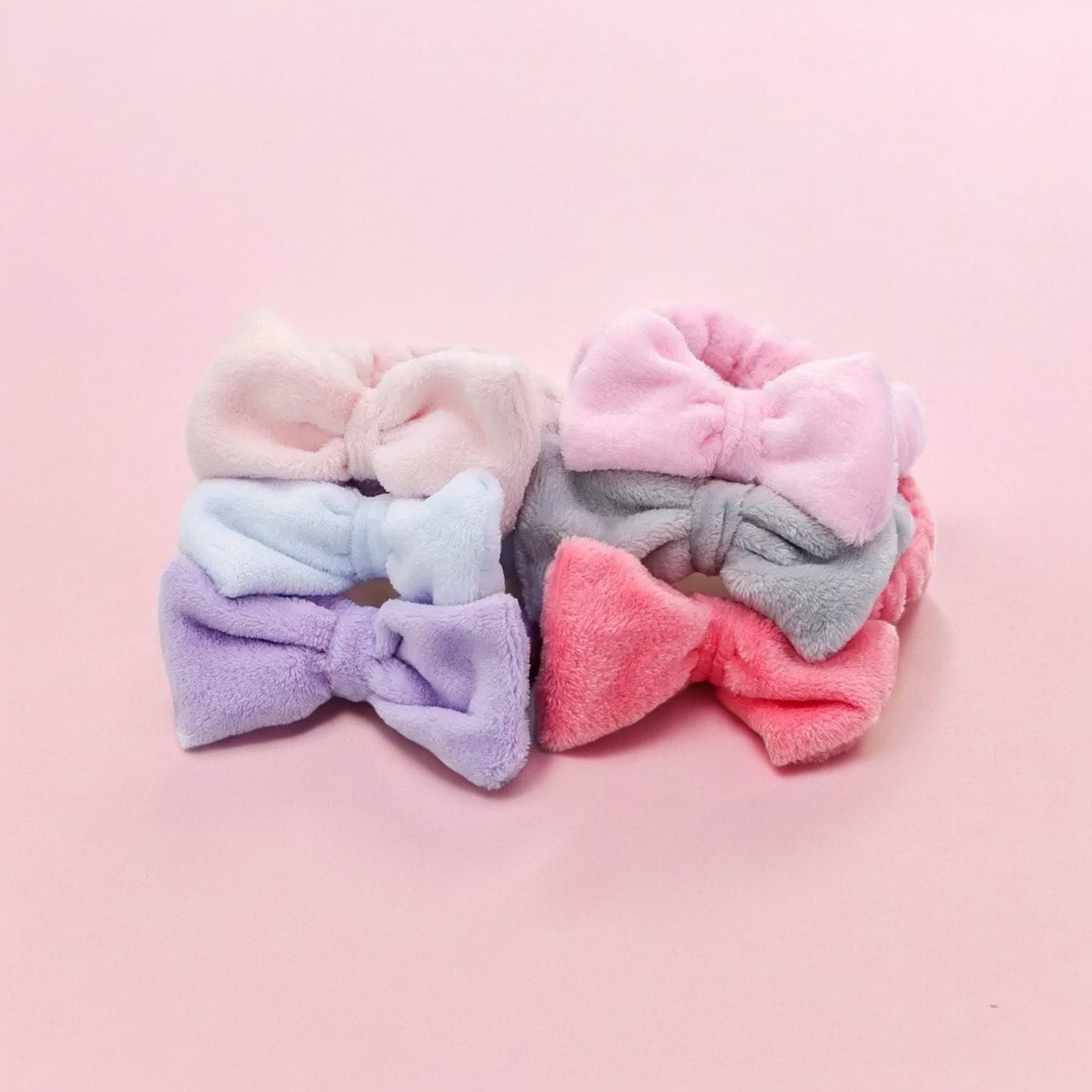 CANDY COLORED MAKEUP SPA BOW HEADBANDS