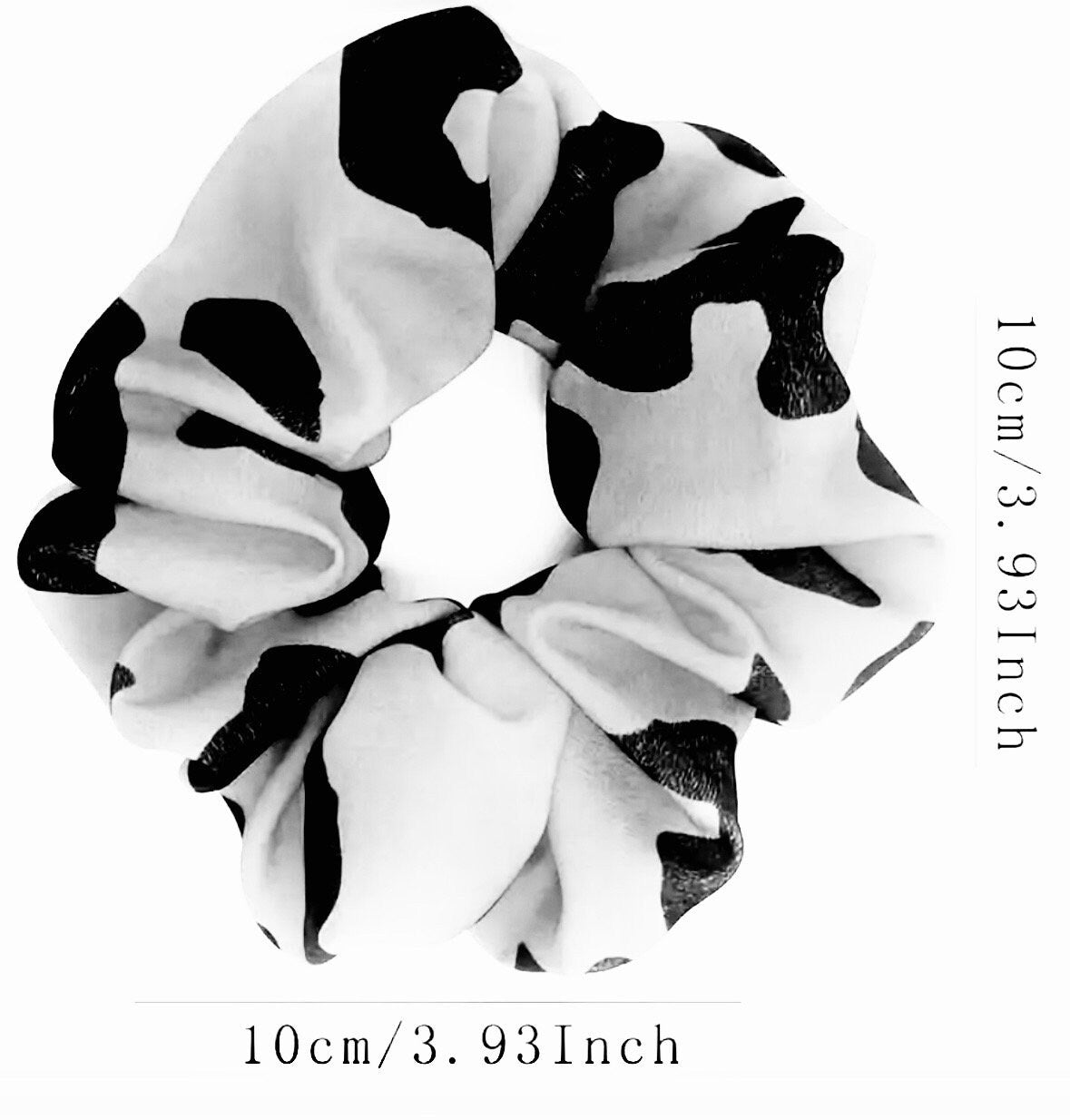 COW PRINT CLAW CLIP SCRUNCHIE DUOS