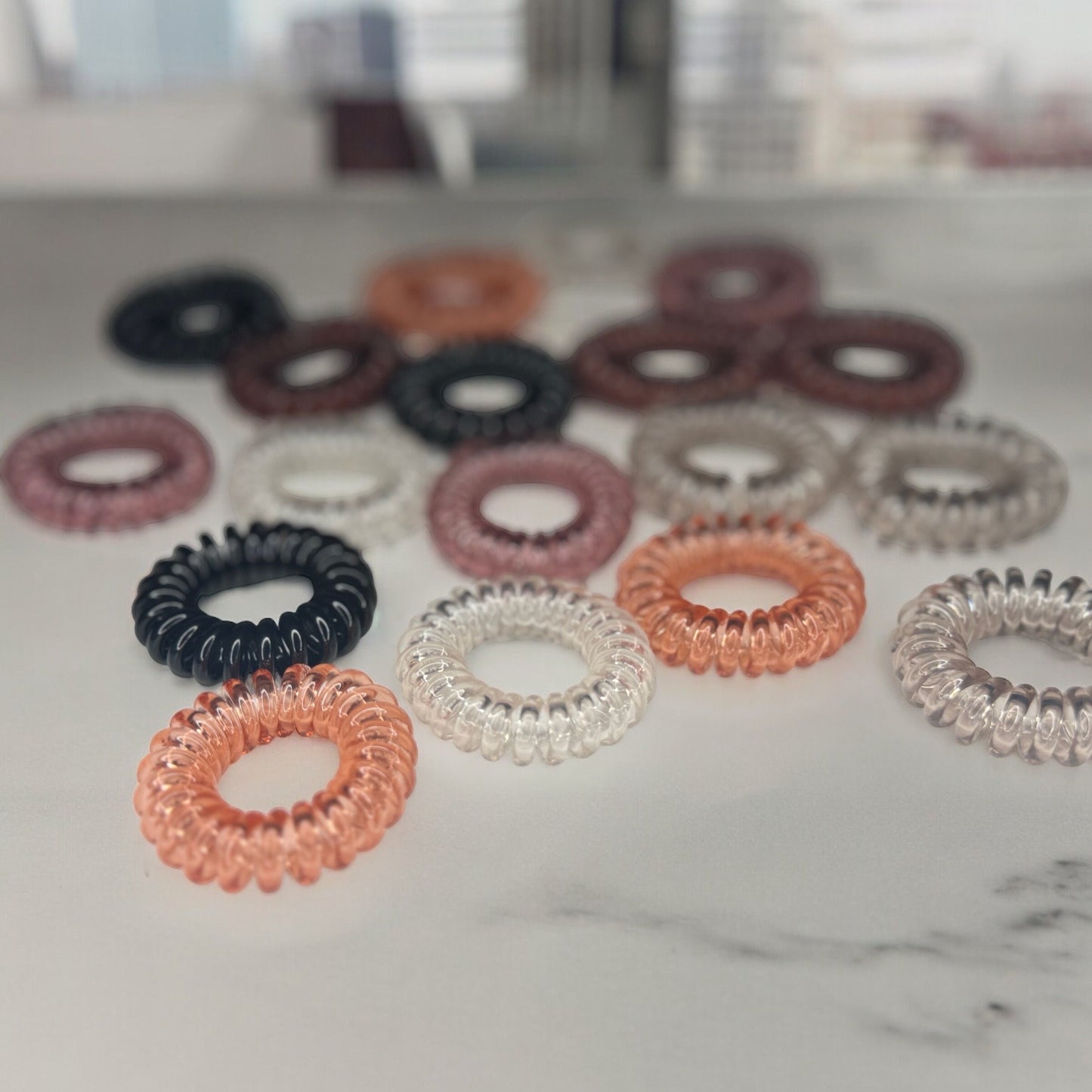 OMBRE SPIRAL HAIR TIES