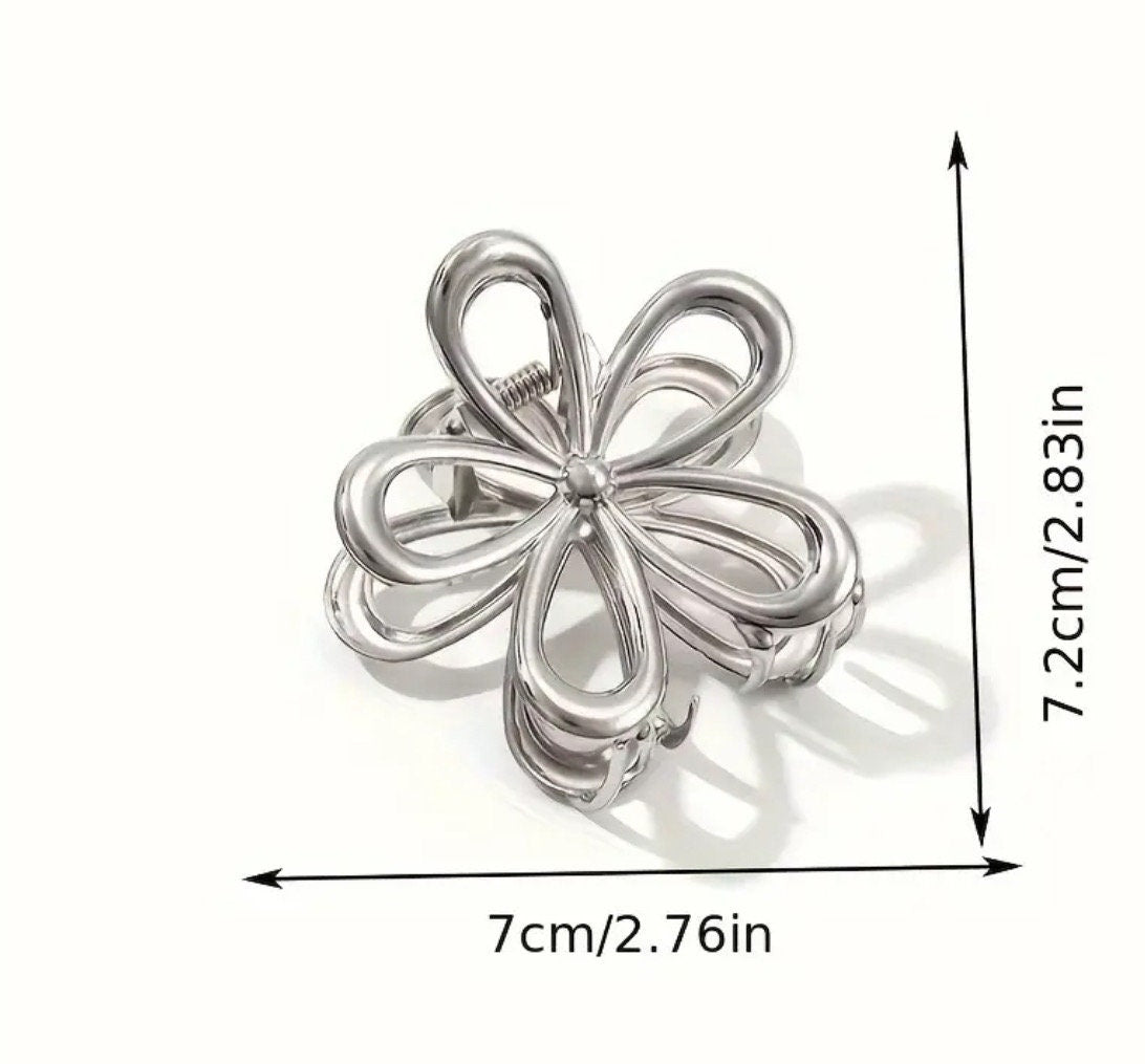 METAL FLOWER CLAW CLIPS