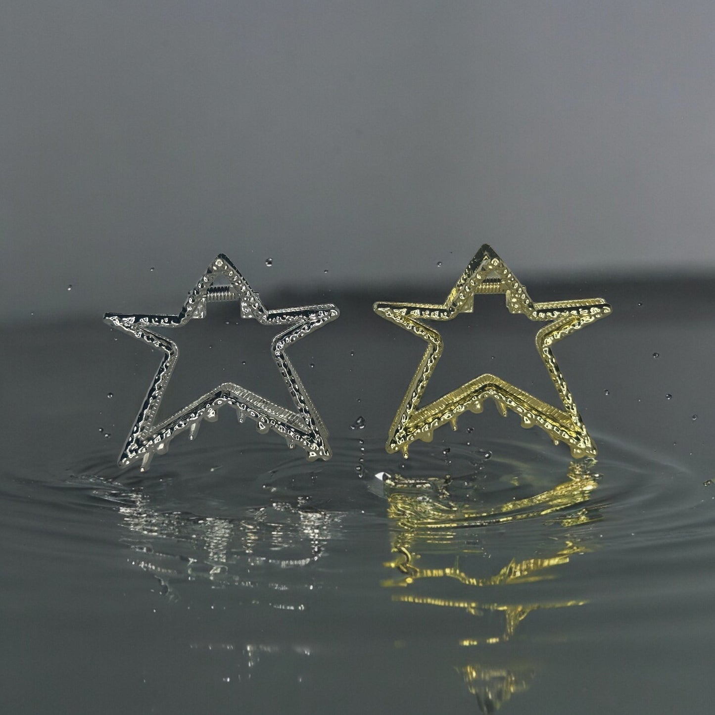 Y2K METAL STAR CLAW CLIPS