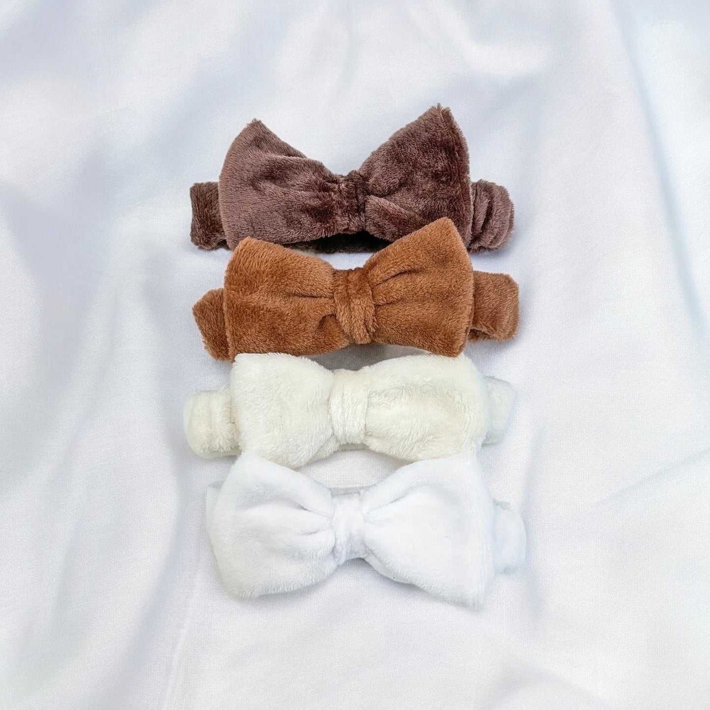 NEUTRAL MAKEUP SPA BOW HEADBANDS