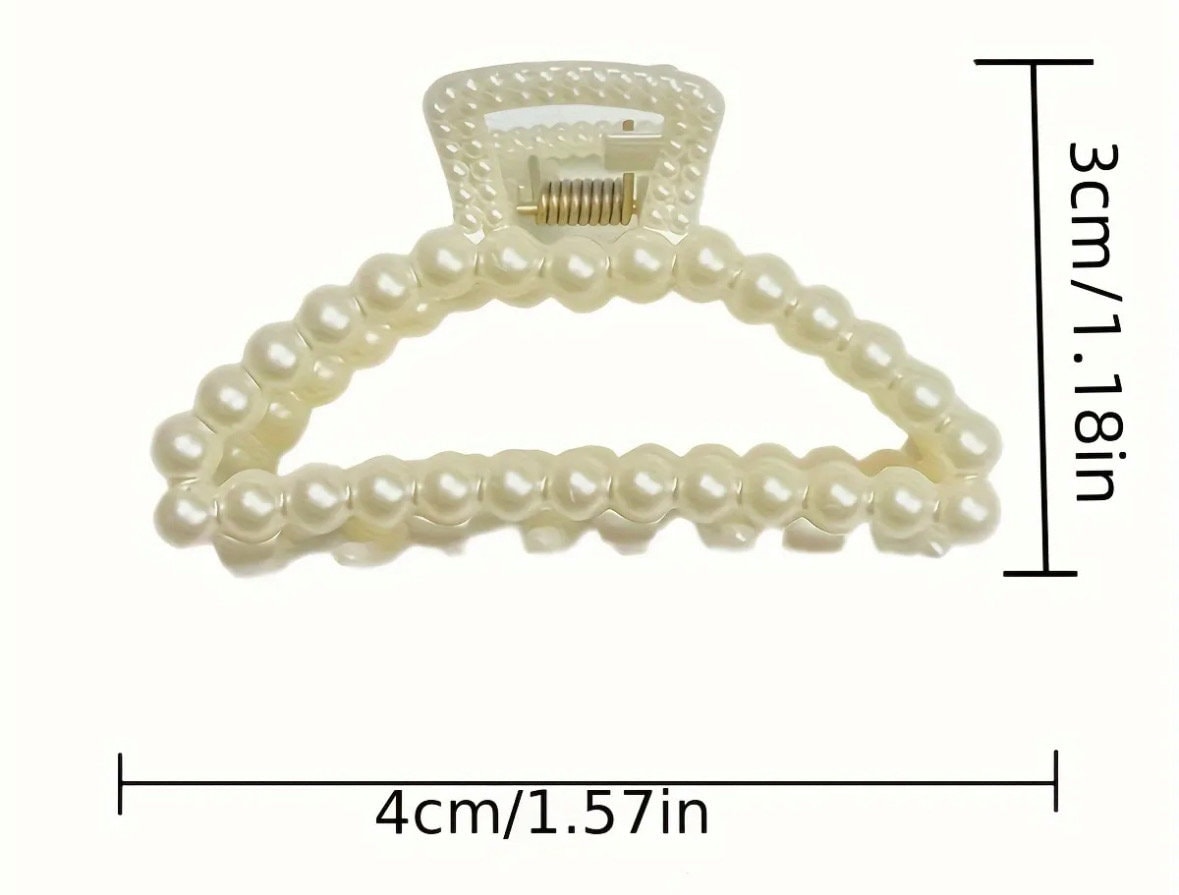 MINI FAUX PEARL CLAW CLIP DUOS