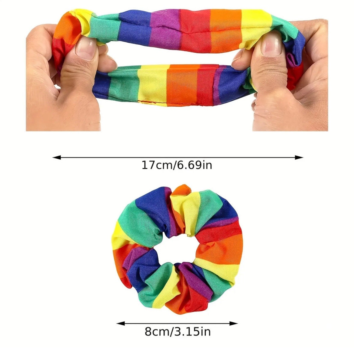 PRIDE RAINBOW SCRUNCHIES