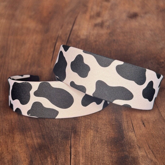 COW PRINT THICK HEADBAND