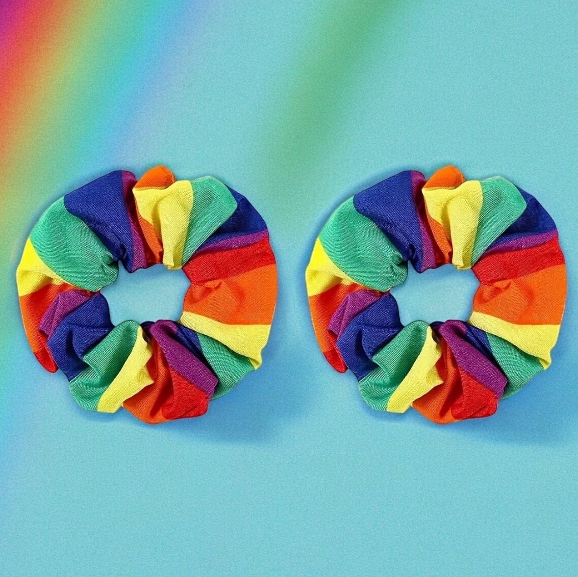 PRIDE RAINBOW SCRUNCHIES