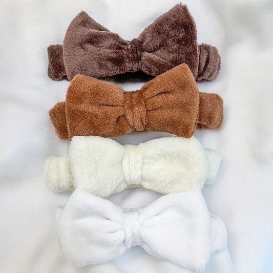 NEUTRAL MAKEUP SPA BOW HEADBANDS